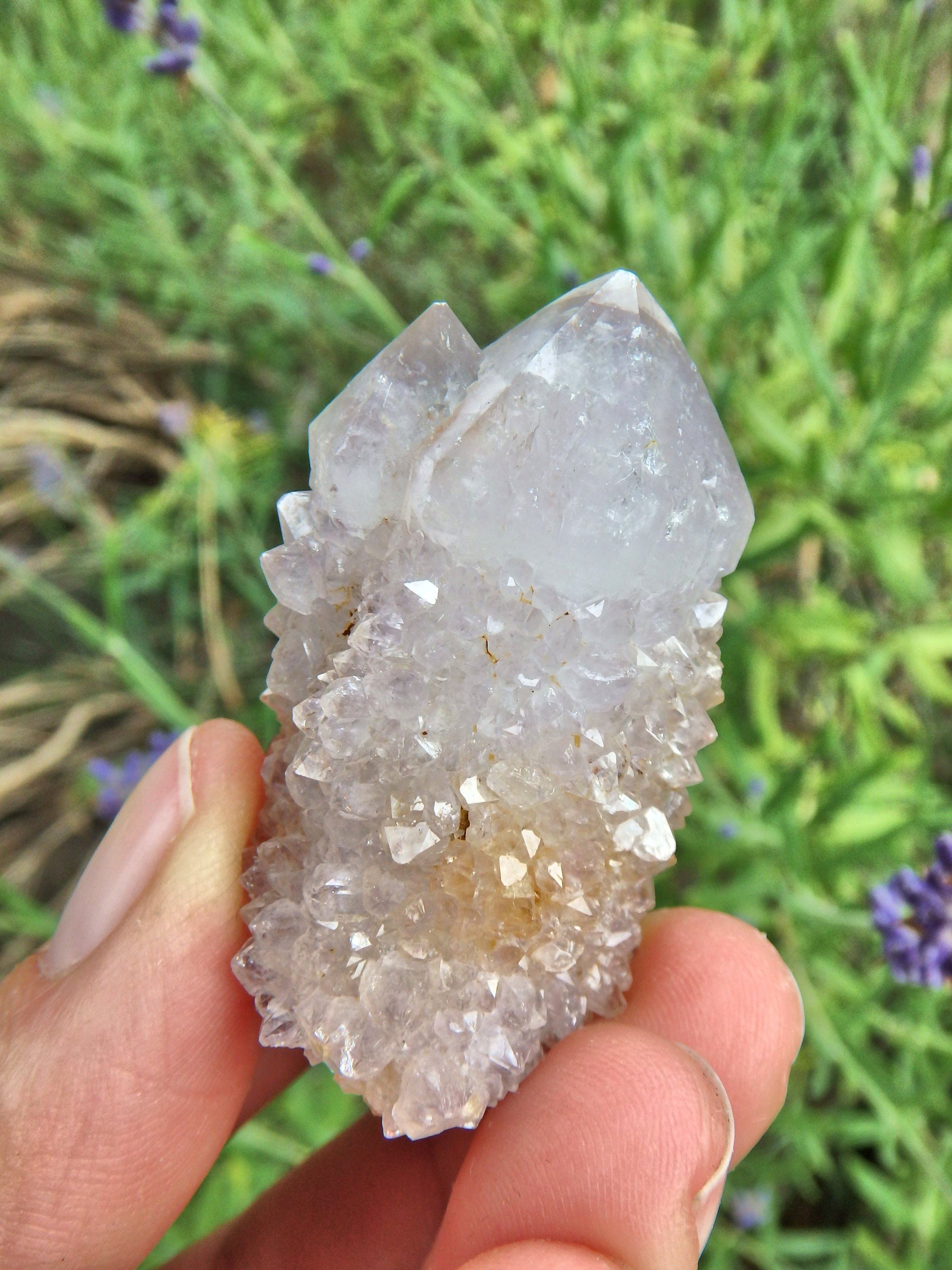 Cute Sparkly Ametrine Spirit Quartz Point Specimen3 - Earth Family Crystals