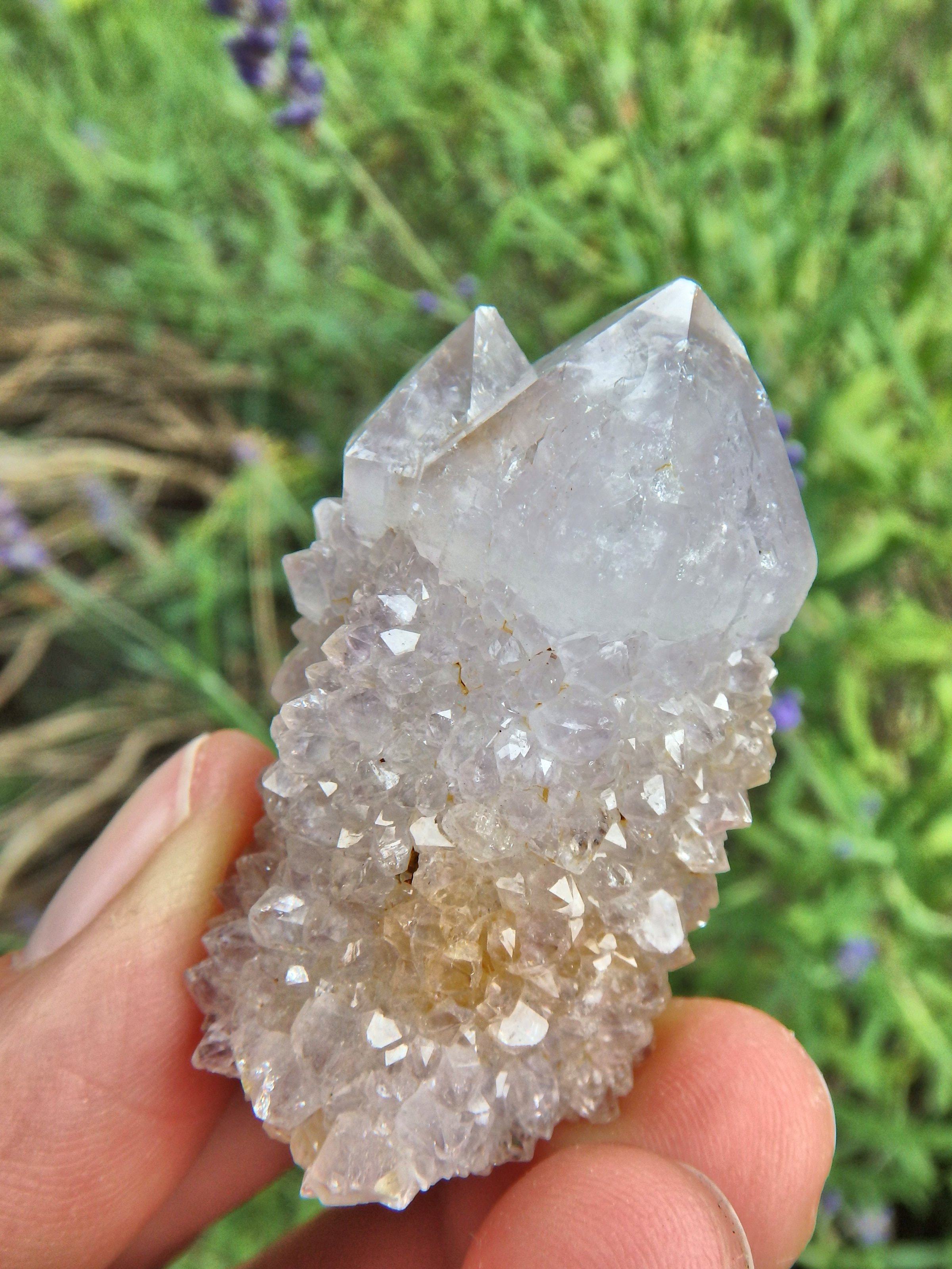 Cute Sparkly Ametrine Spirit Quartz Point Specimen3 - Earth Family Crystals
