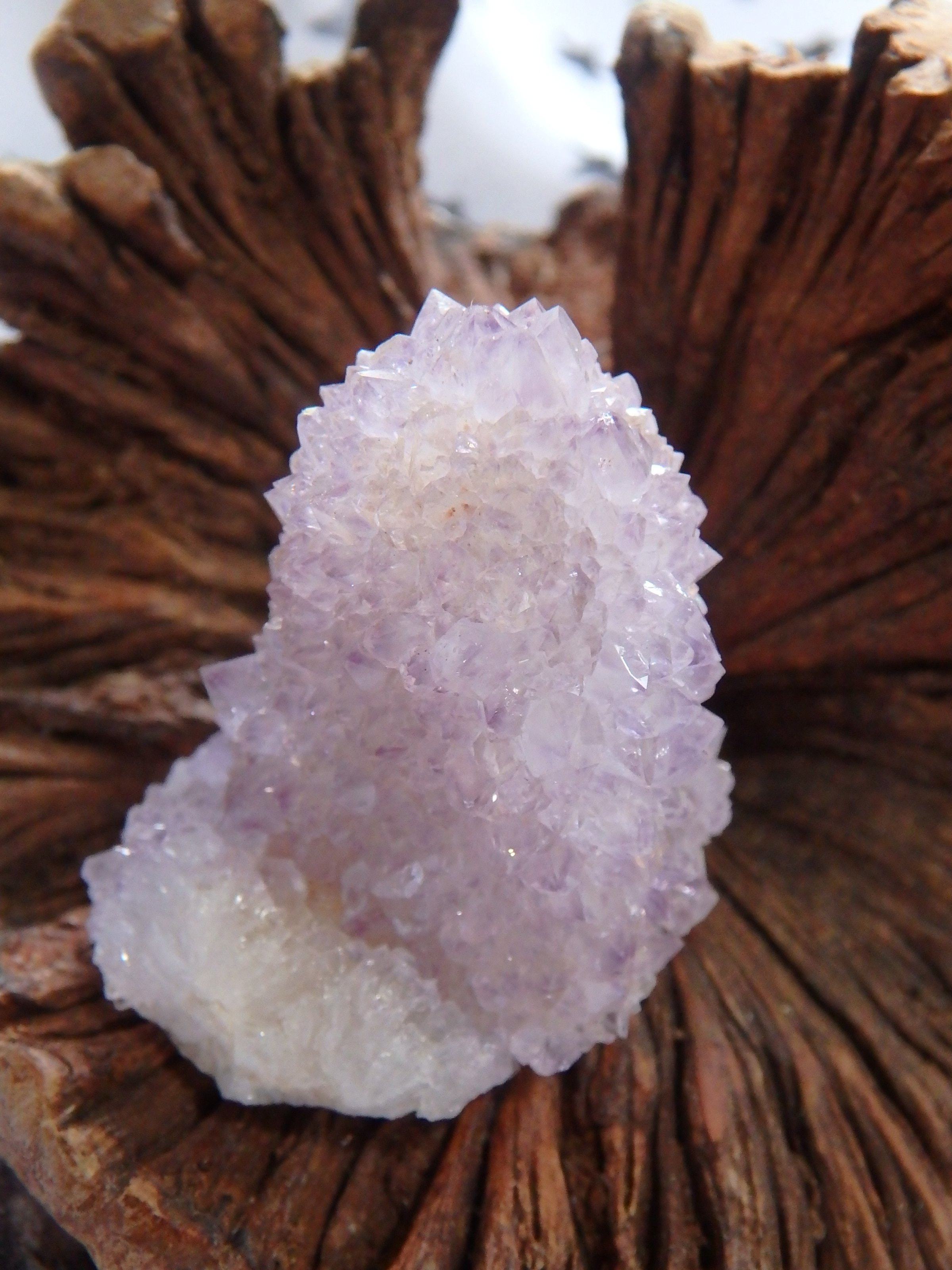 Cute Handheld Ametrine Spirit Quartz Point From South Africa - Earth Family Crystals