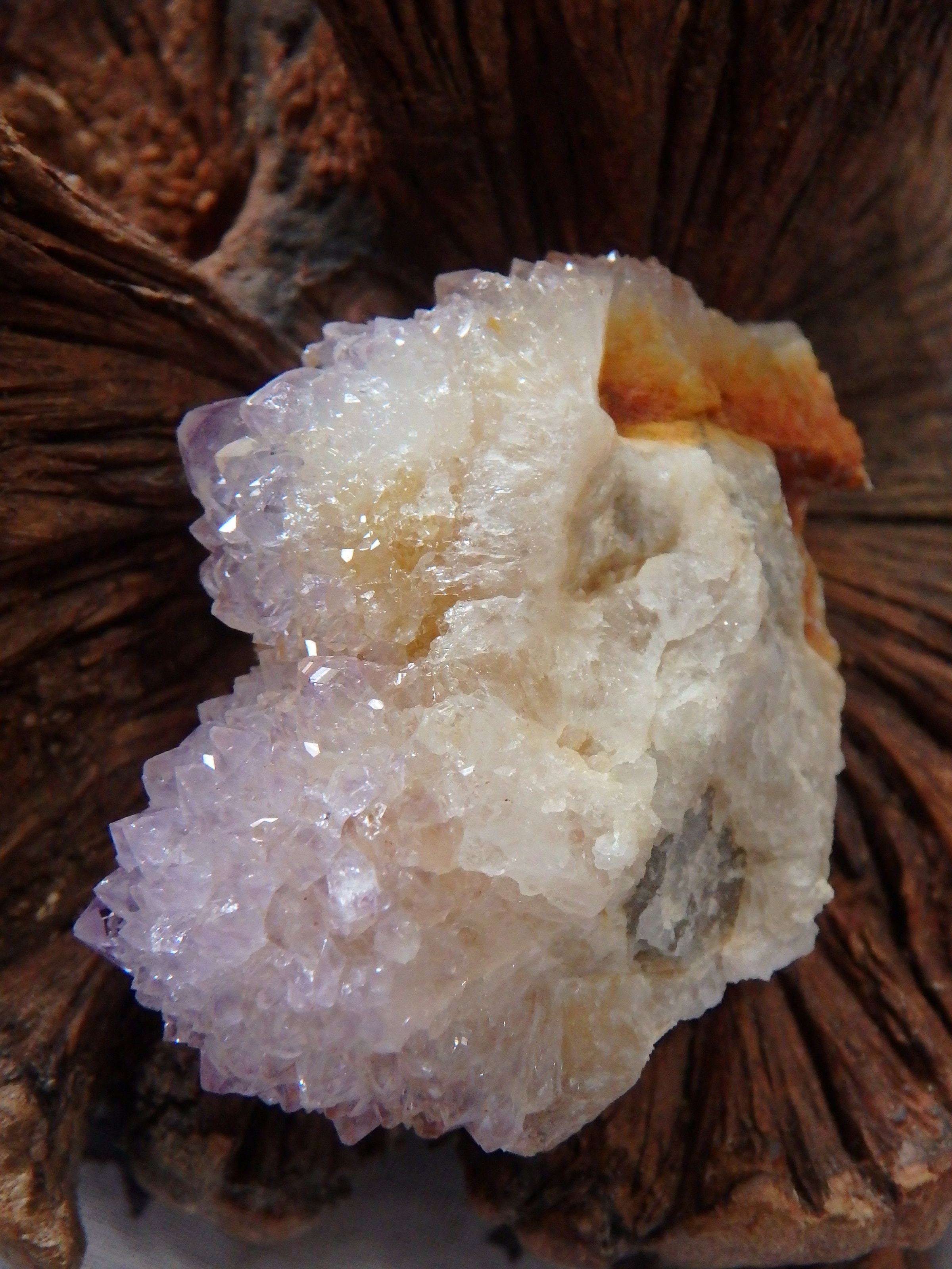 Cute Handheld Ametrine Spirit Quartz Cluster From South Africa - Earth Family Crystals
