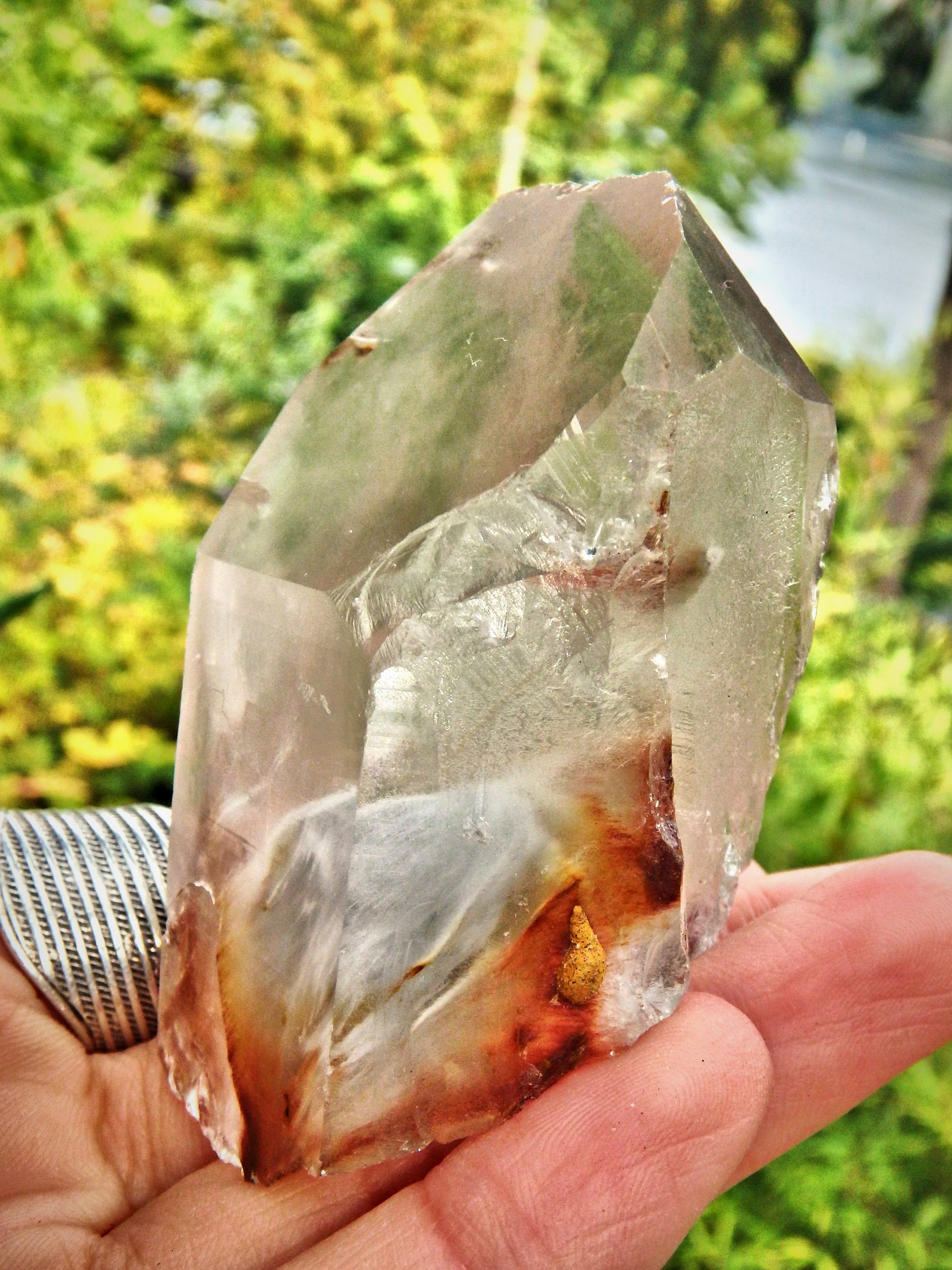 Unique Portal Formation Angel Phantom Brazilian Quartz Point - Earth Family Crystals