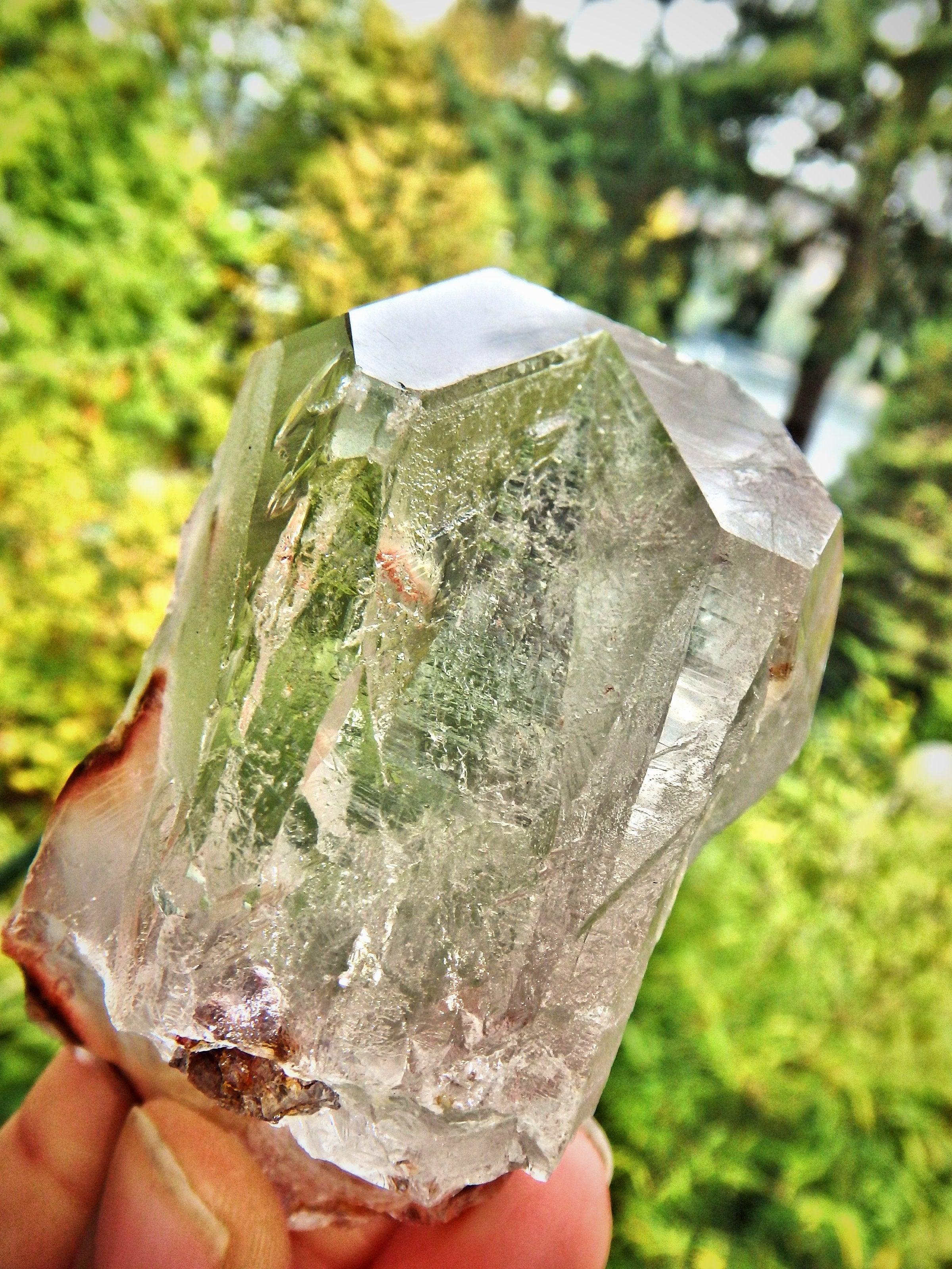 Unique Portal Formation Angel Phantom Brazilian Quartz Point - Earth Family Crystals