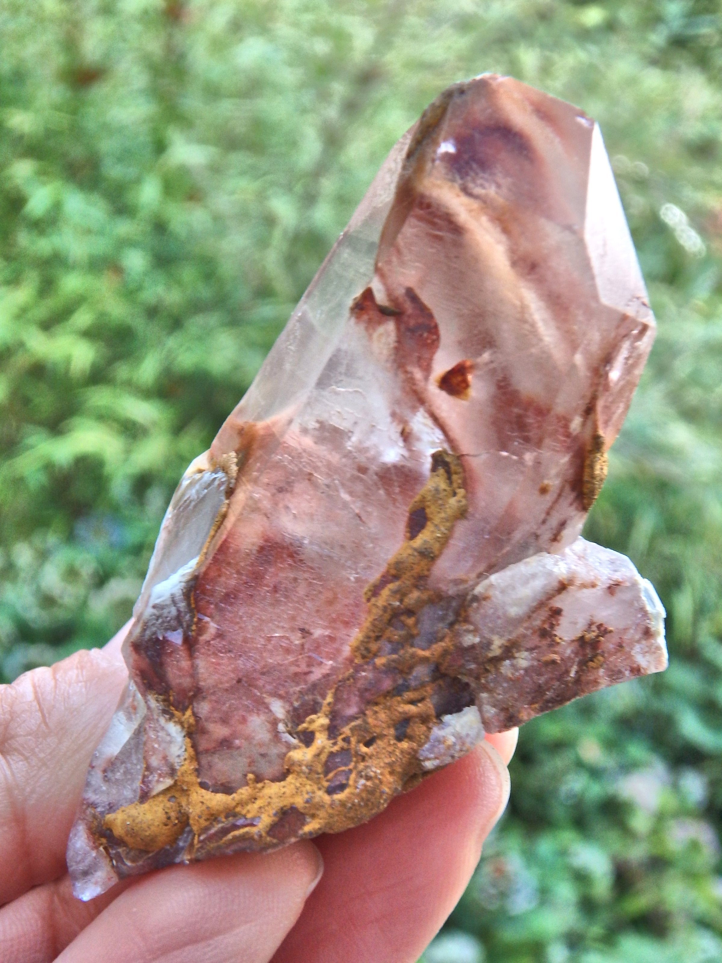 Stunning Natural Floating Clouds Angel Phantom Quartz Point From Brazil - Earth Family Crystals