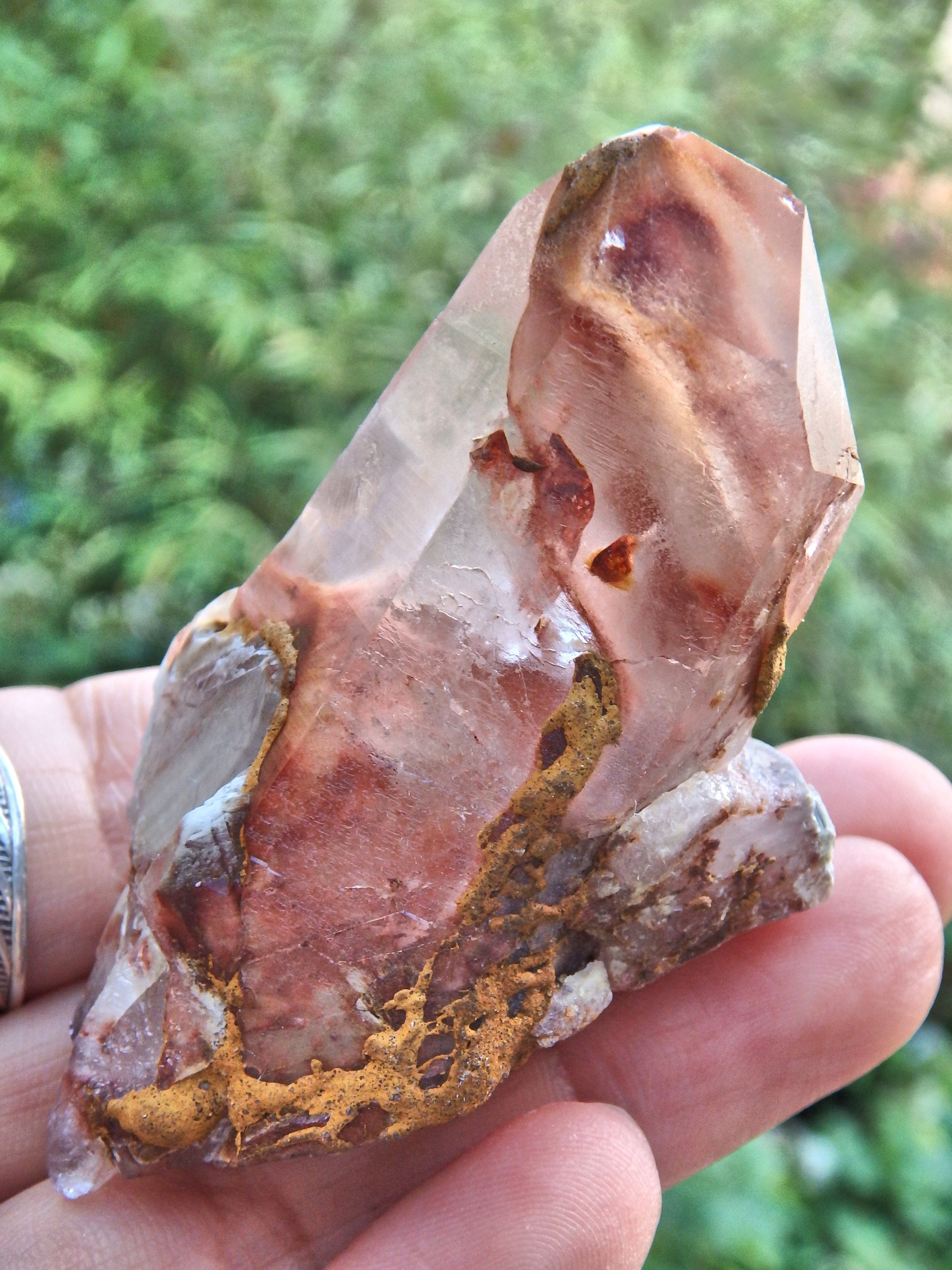 Stunning Natural Floating Clouds Angel Phantom Quartz Point From Brazil - Earth Family Crystals