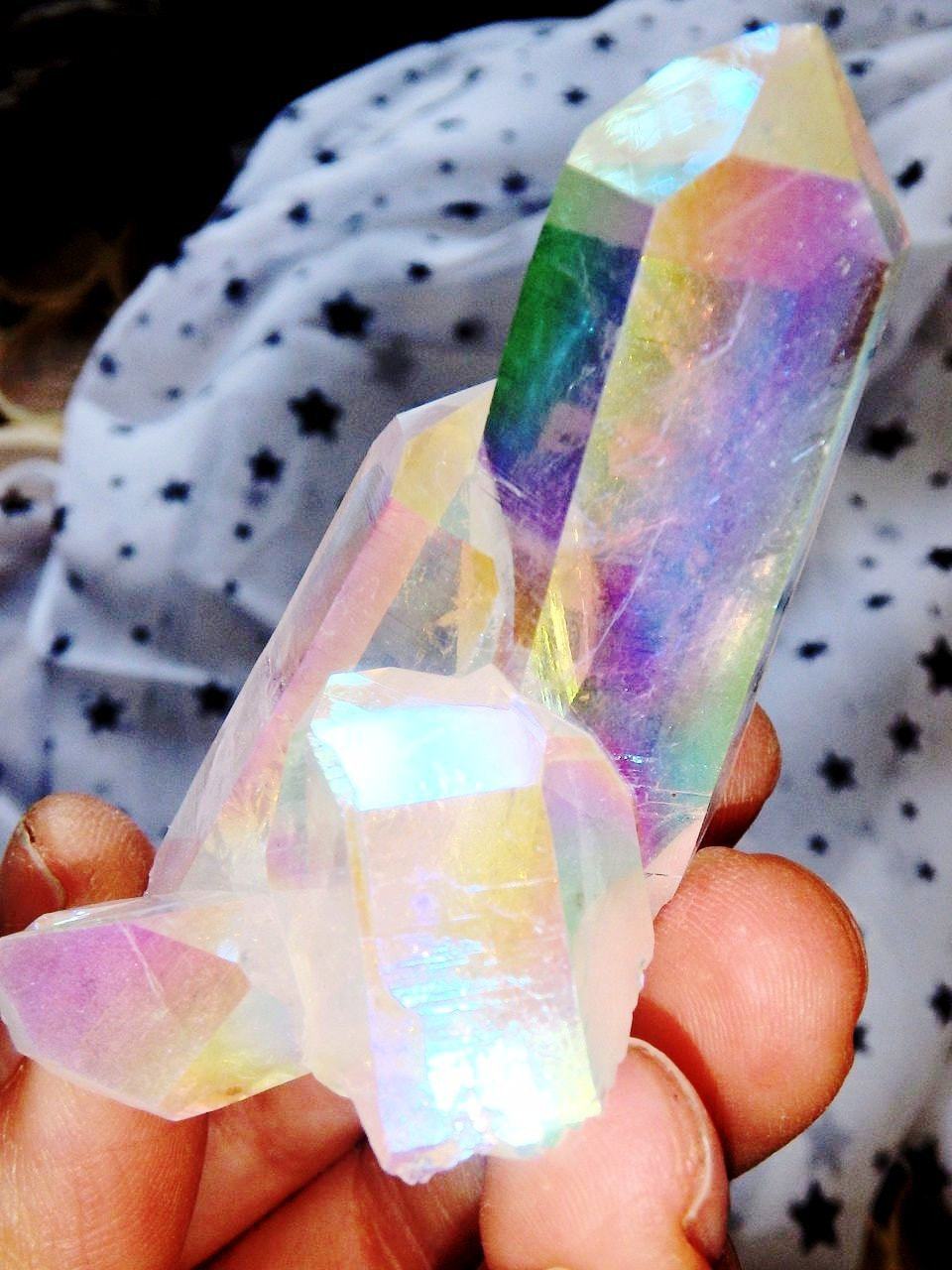 Breathtaking Self Healed & Multi Point Angel Aura Quartz Cluster - Earth Family Crystals