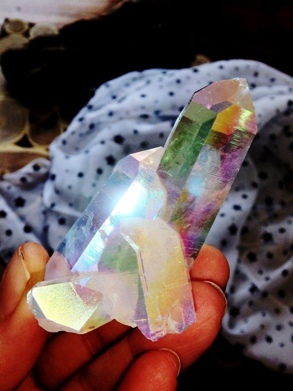 Breathtaking Self Healed & Multi Point Angel Aura Quartz Cluster - Earth Family Crystals