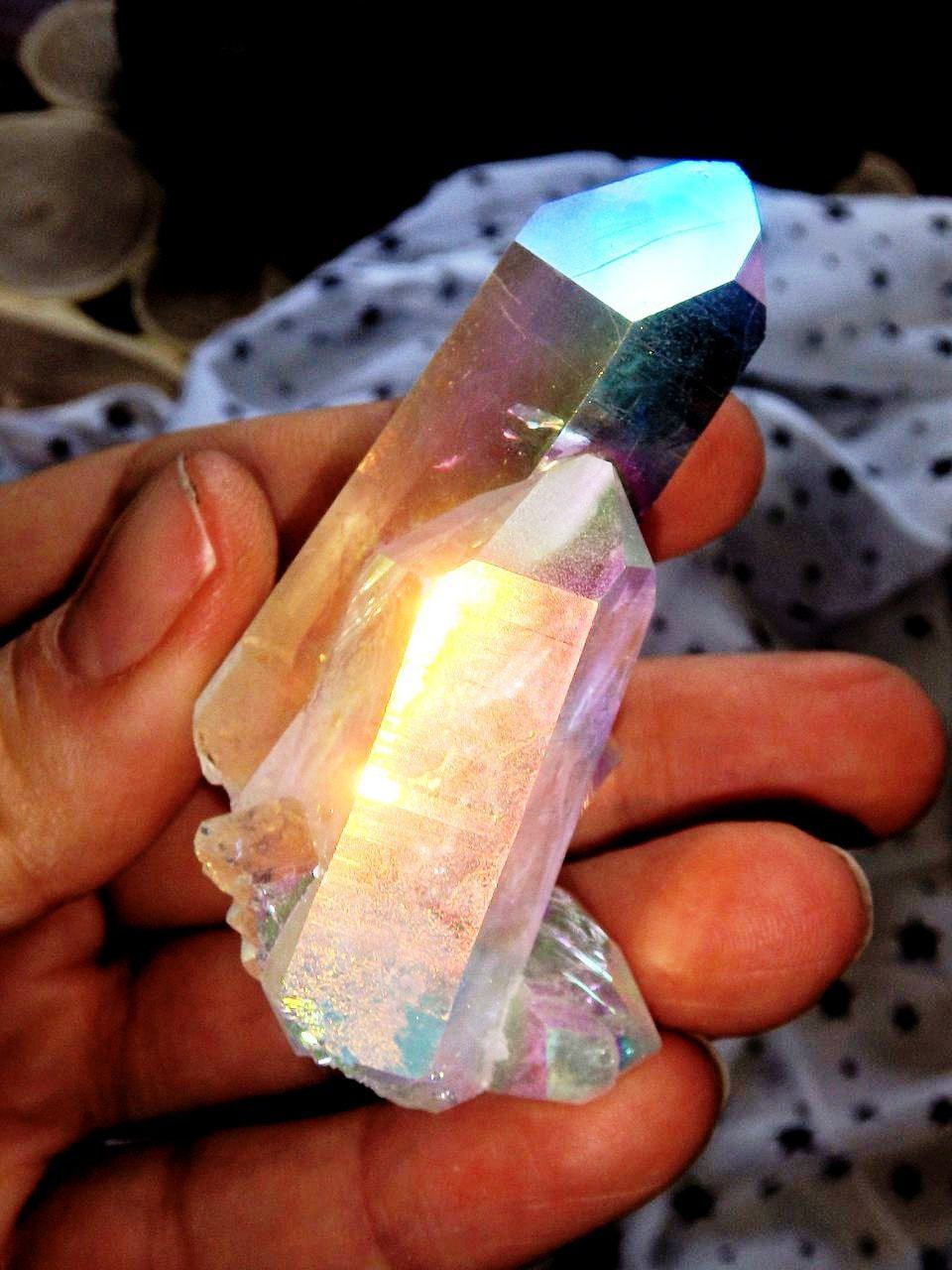 Breathtaking Self Healed & Multi Point Angel Aura Quartz Cluster - Earth Family Crystals