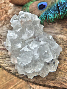 Glamorous Sparkle Clear Apophyllite High Vibe Cluster From India - Earth Family Crystals