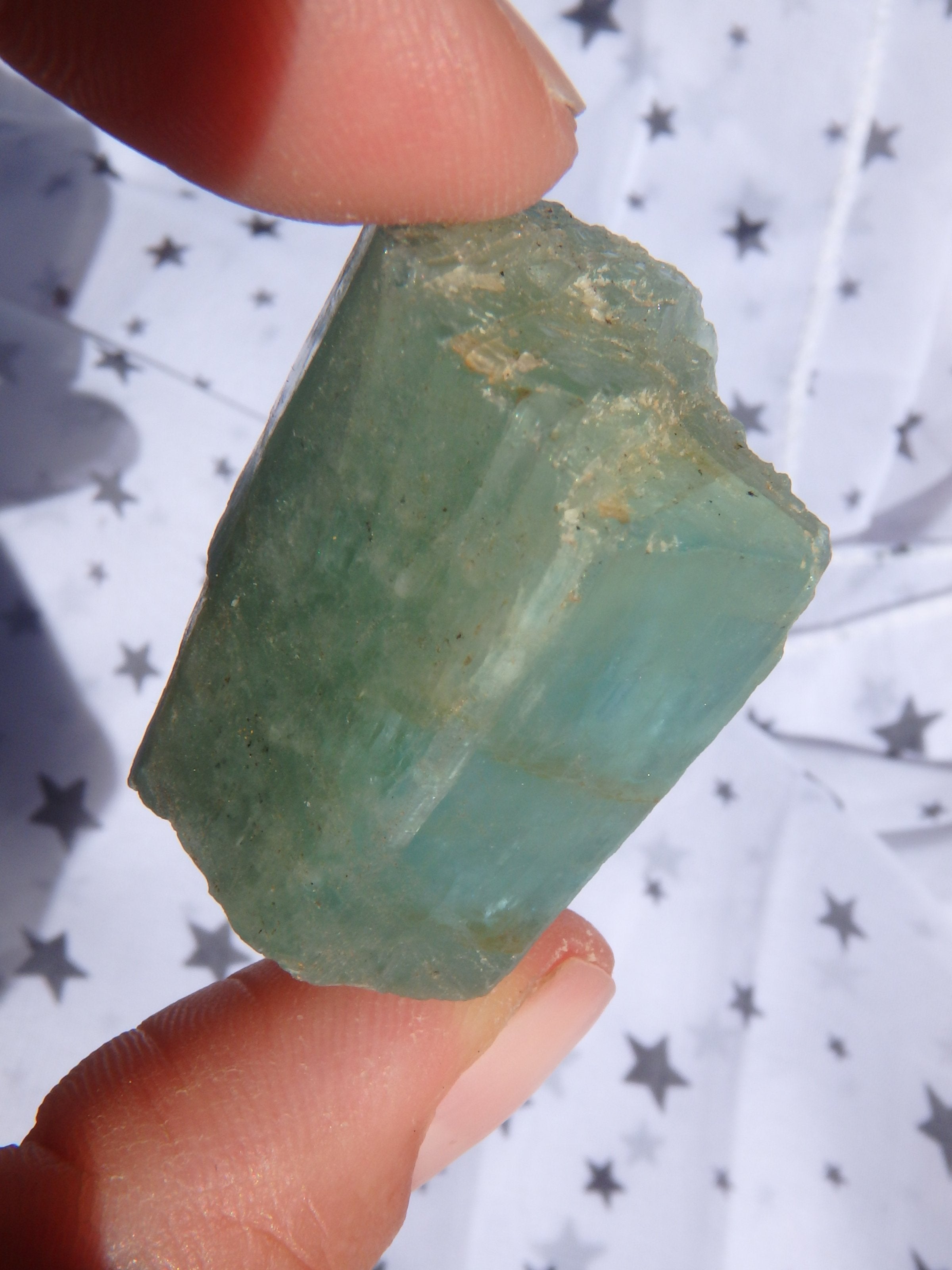 Fabulous Blue Aquamarine Point Specimen From India - Earth Family Crystals