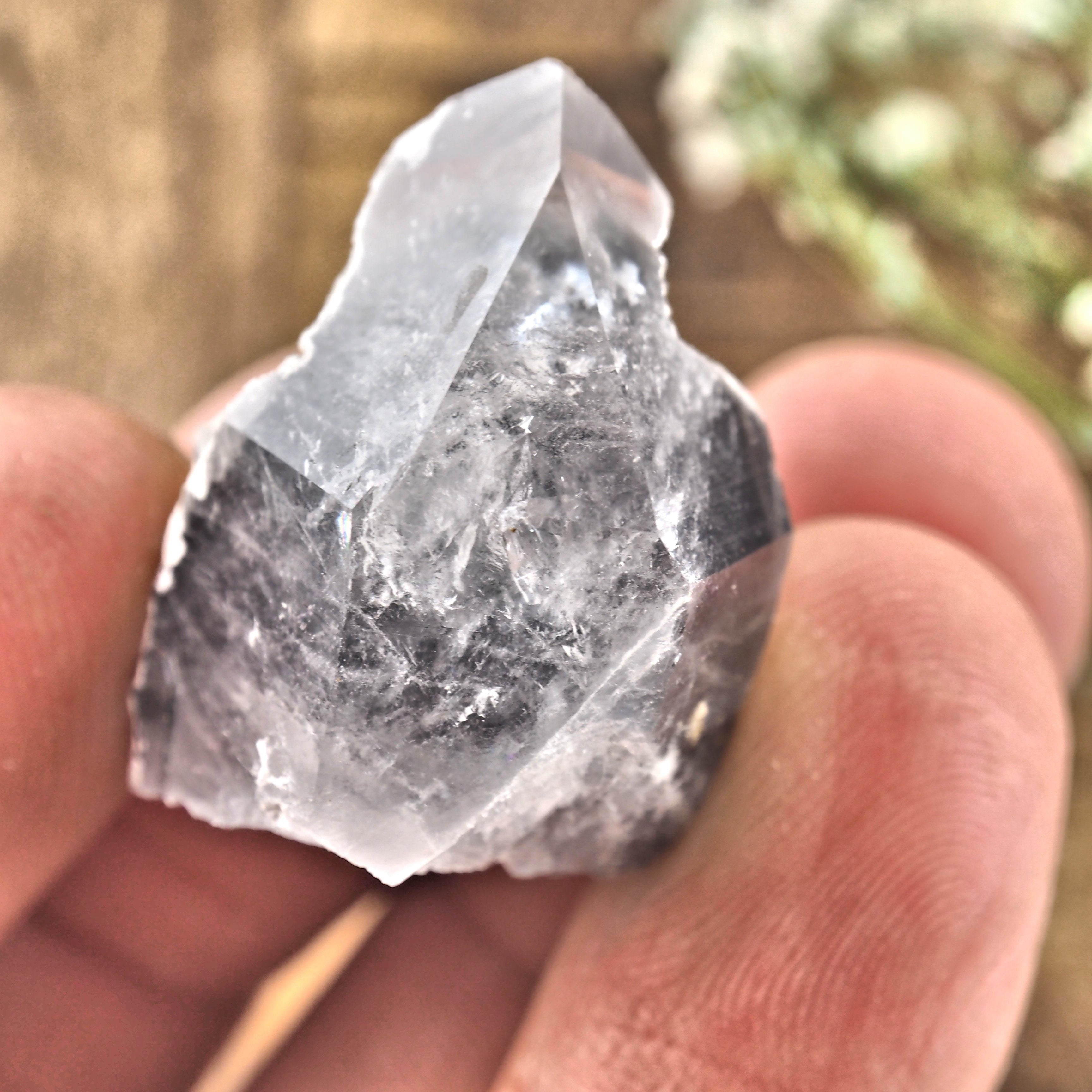 Small Blue Phantom Arkansas Quartz Cluster #2 - Earth Family Crystals