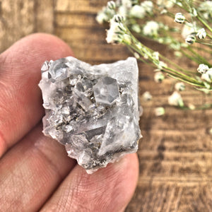 Small Blue Phantom Arkansas Quartz Cluster #1 - Earth Family Crystals