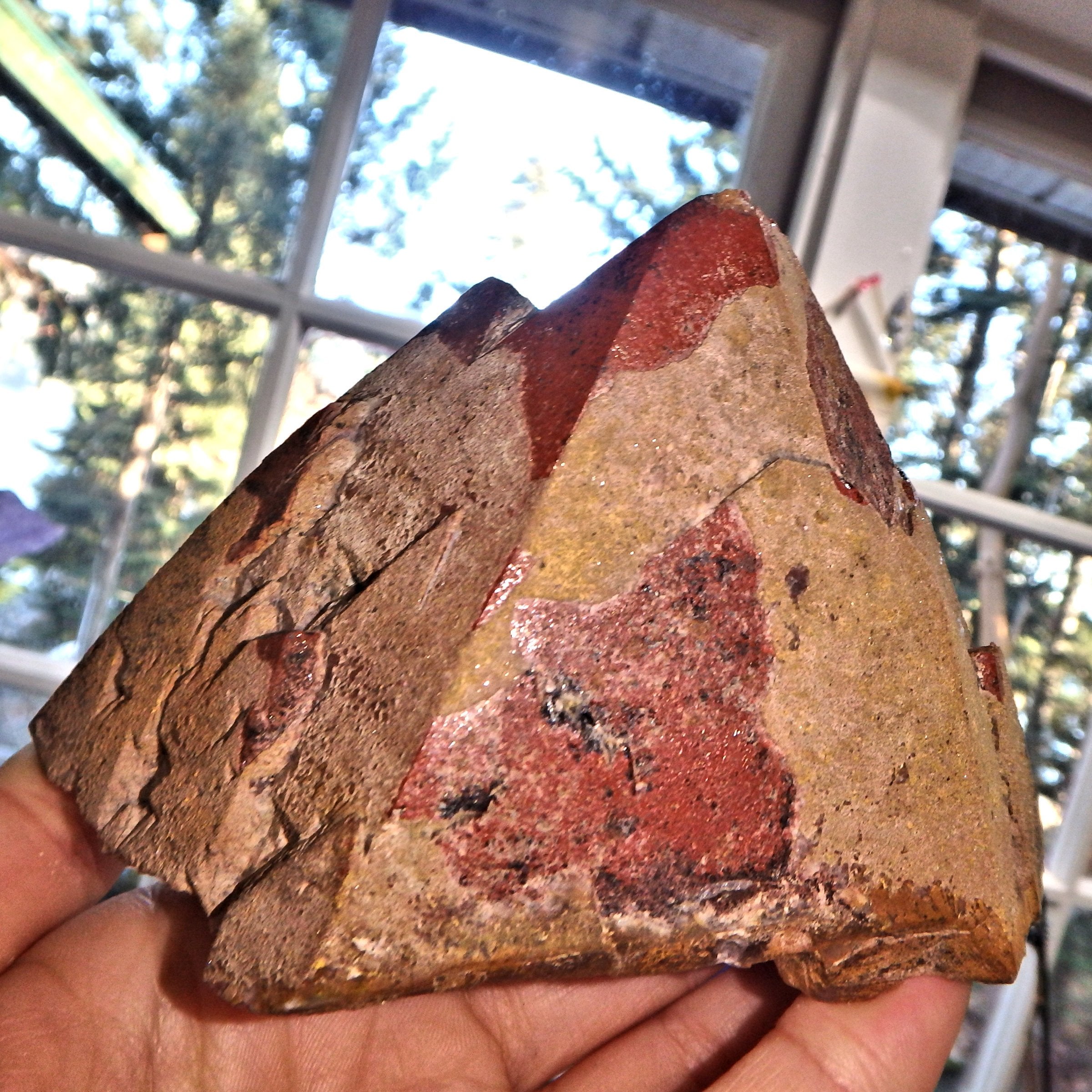 Soothing Body Red Mountain Auralite-23 Elestial  Point With Record Keepers From Canada - Earth Family Crystals