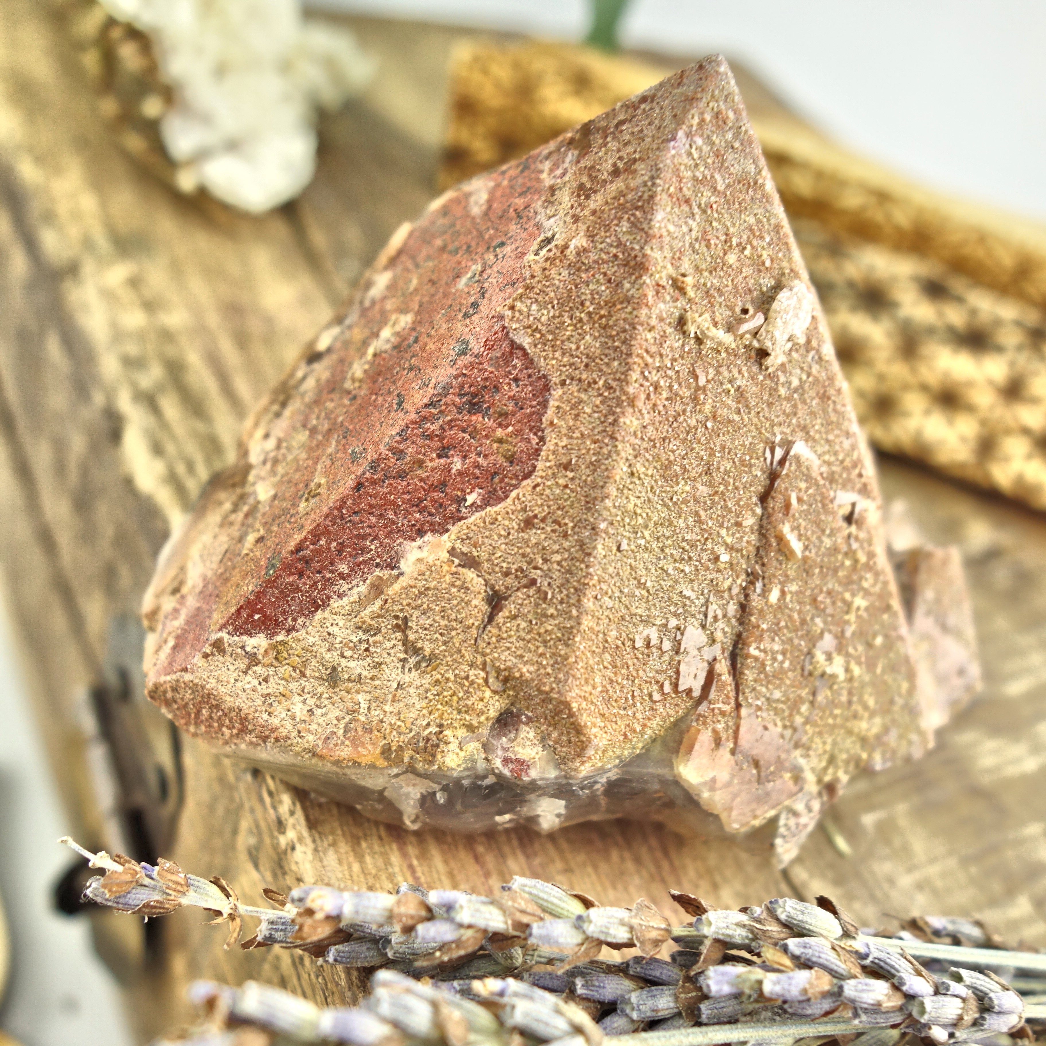 Elestial Hematite & Druzy Genuine Auralite-23 Standing Specimen From Canada - Earth Family Crystals