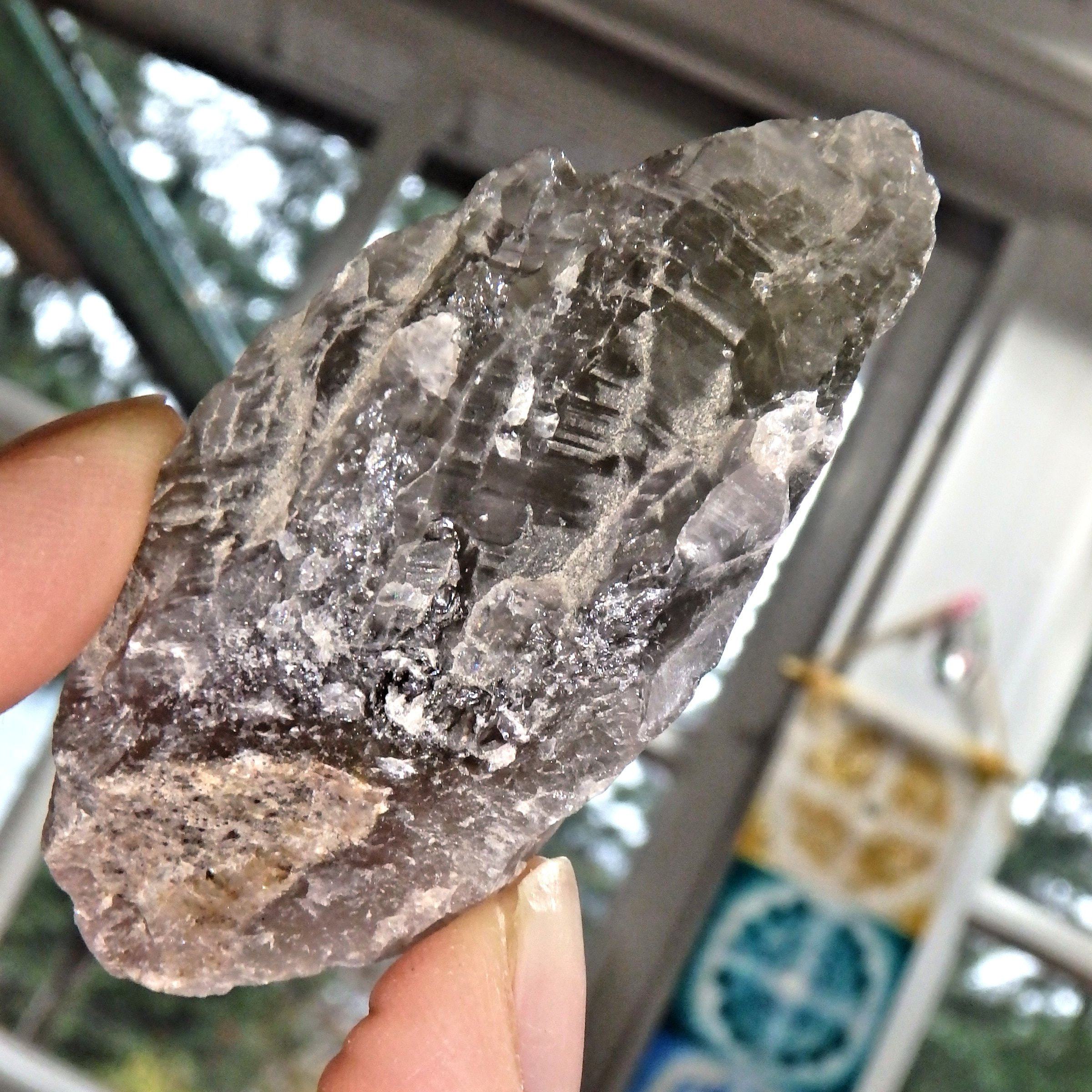 Chunk of Rare Emerald Green Auralite -23 From Canada - Earth Family Crystals