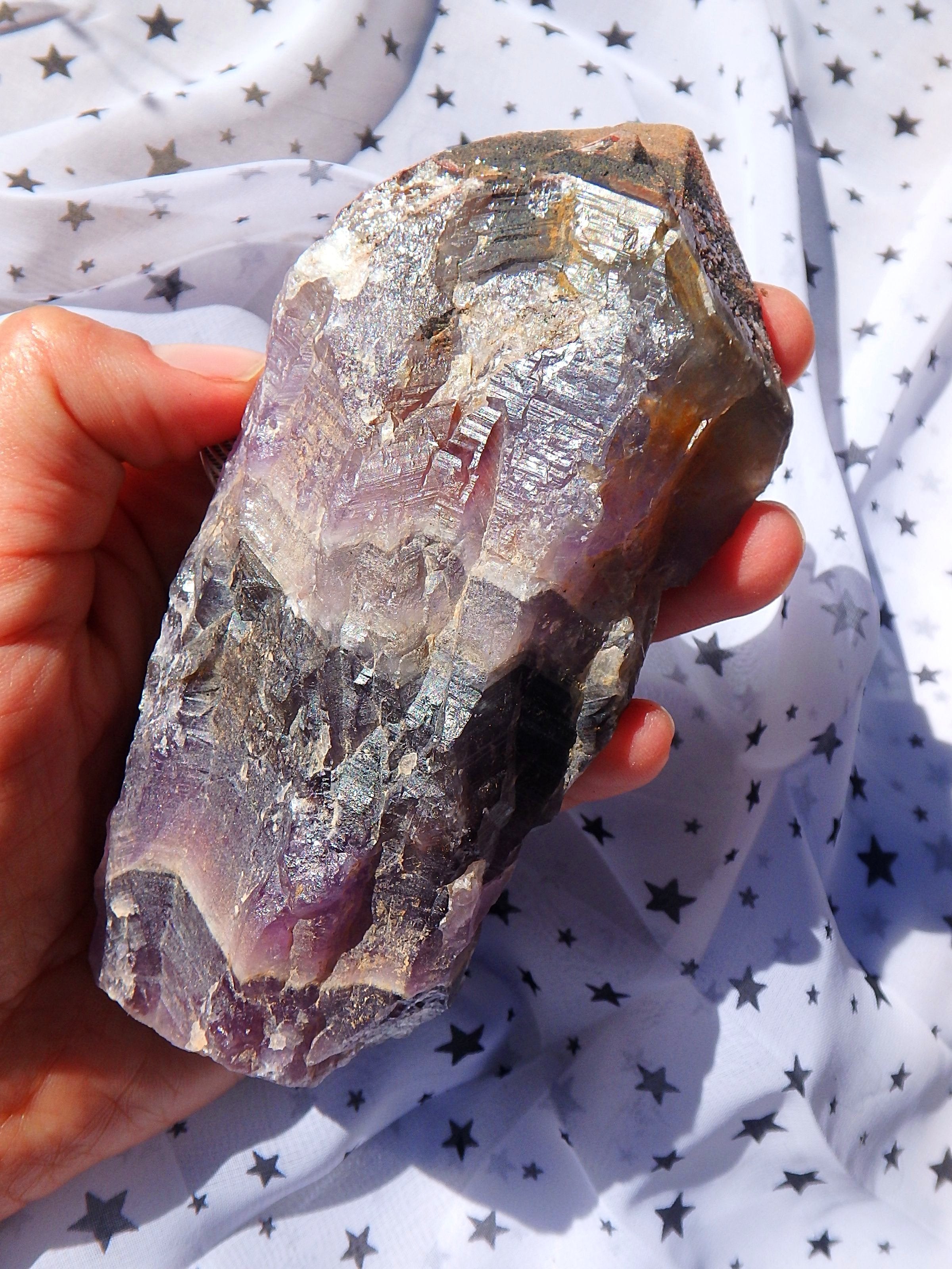 Powerful Genuine Dark Purple Auralite-23 Point Specimen With Record Keepers  From Ontario, Canada