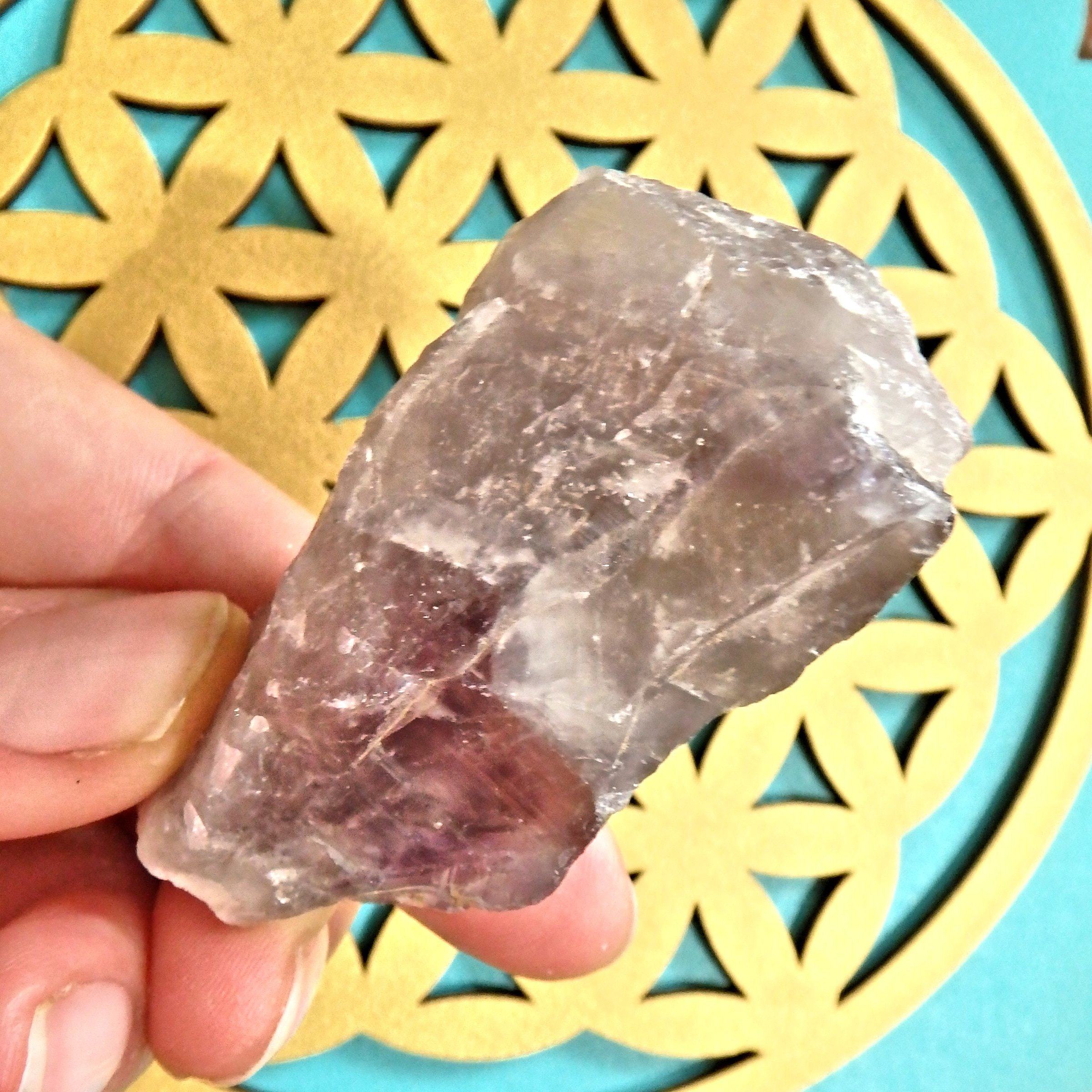 Cute Handheld  Auralite-23  Point With Green Inclusions From Ontario, Canada - Earth Family Crystals