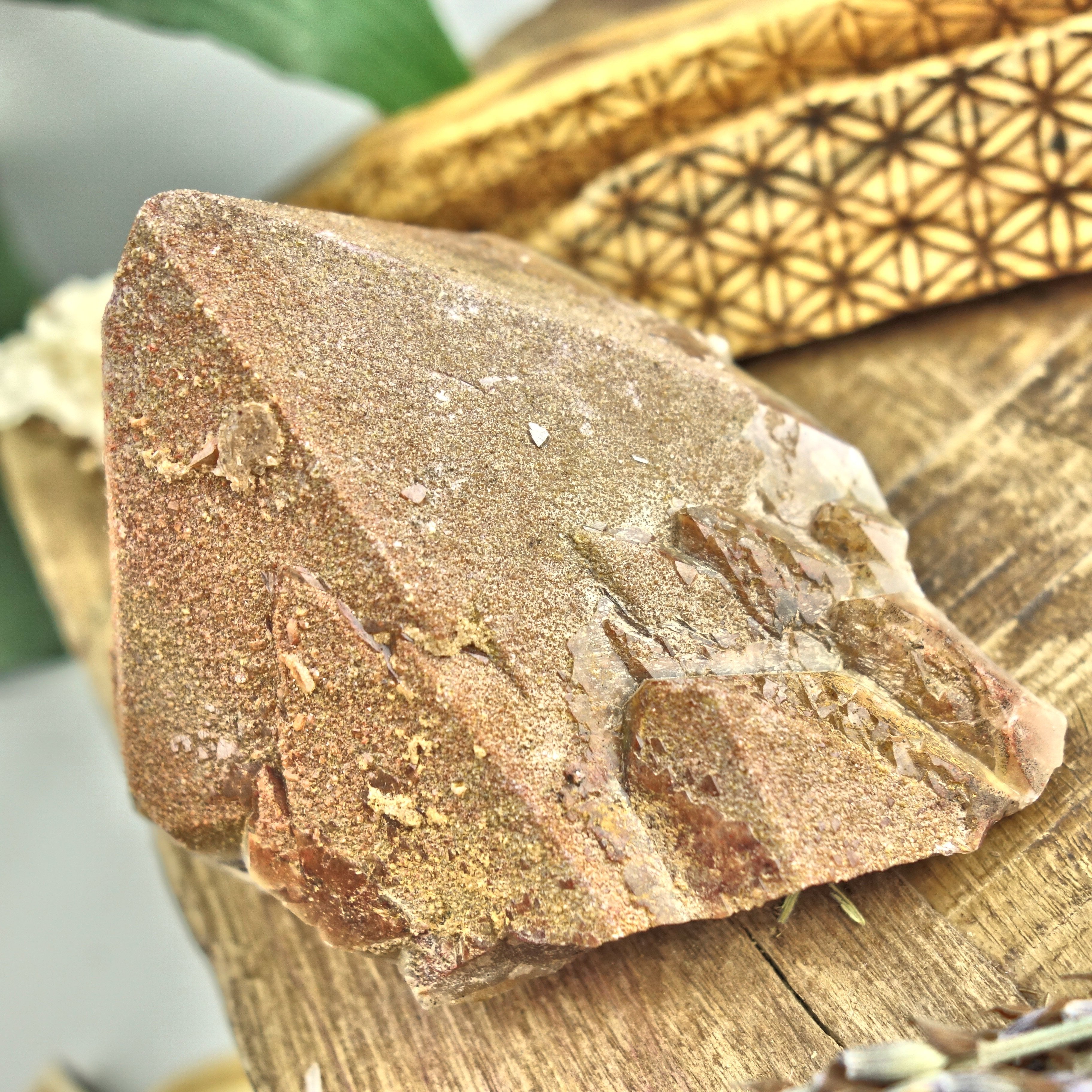 Elestial Hematite & Druzy Genuine Auralite-23 Standing Specimen From Canada - Earth Family Crystals