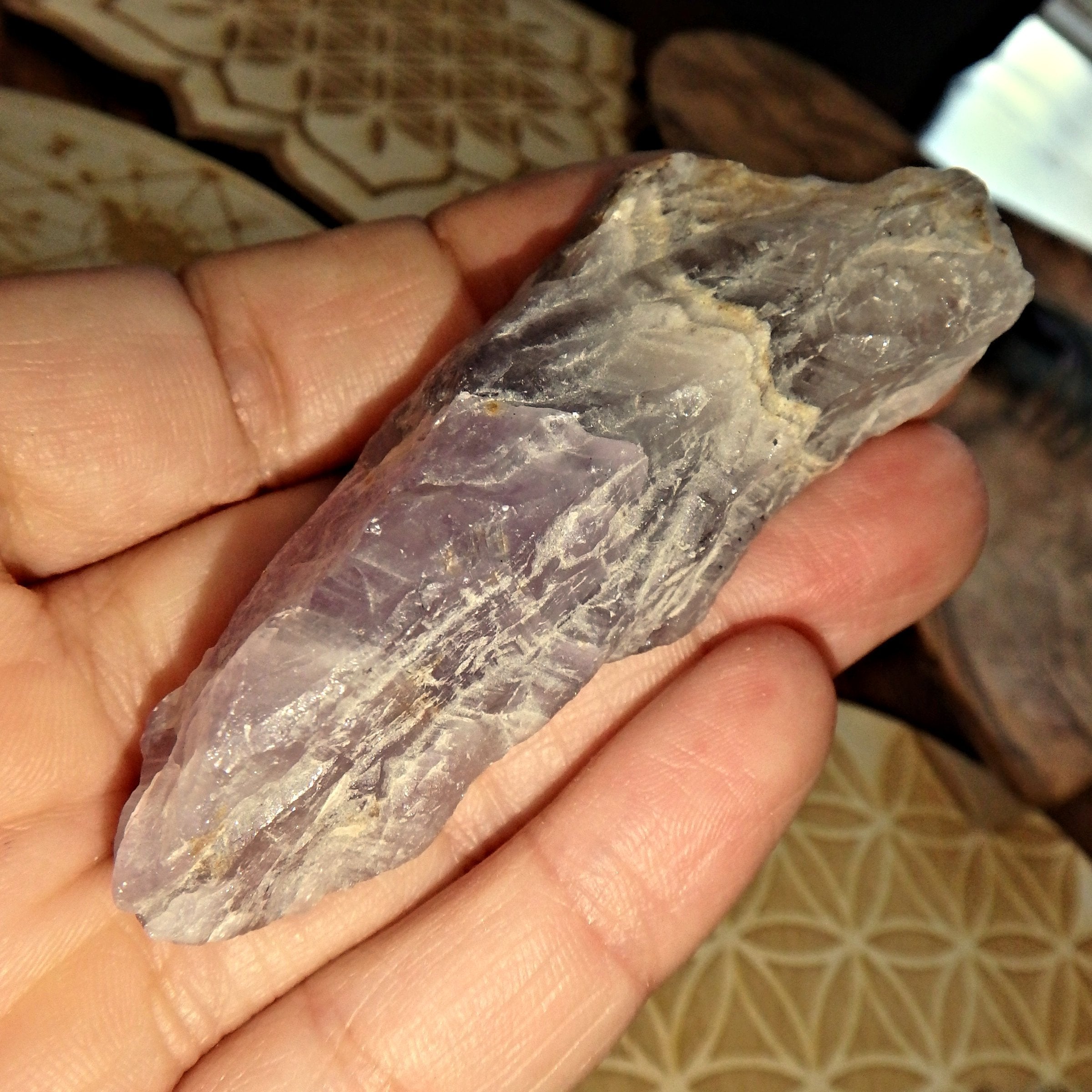 Reiki Healers Auralite-23 Handheld  Point From Canada 2 - Earth Family Crystals