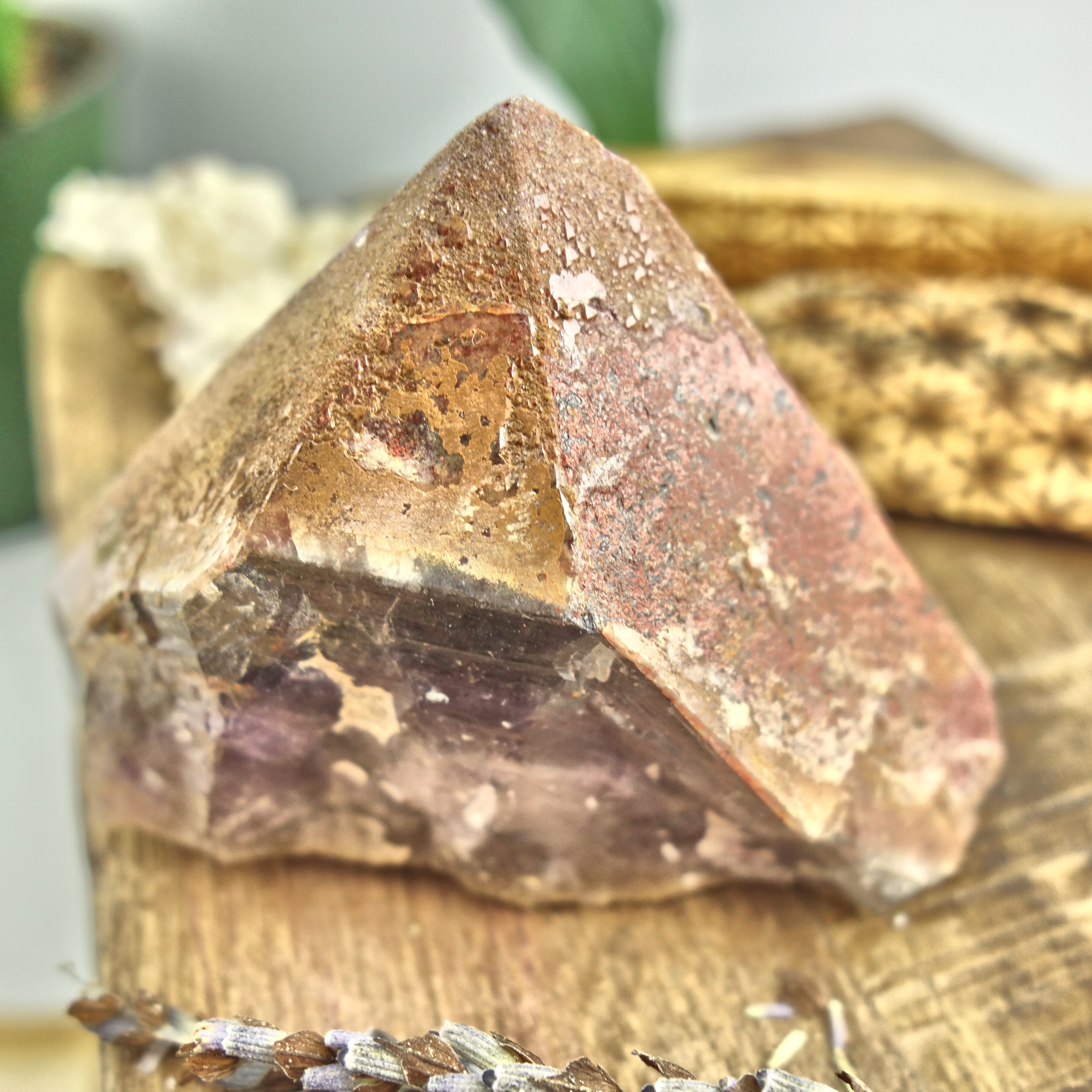 Elestial Hematite & Druzy Genuine Auralite-23 Standing Specimen From Canada - Earth Family Crystals