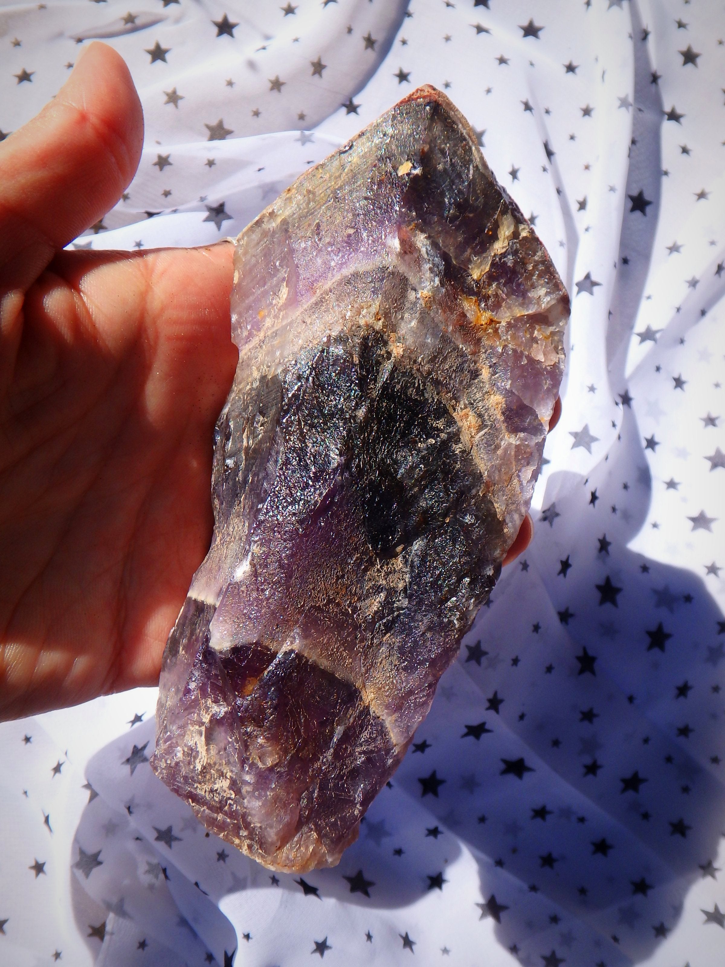 Powerful Genuine Dark Purple Auralite-23 Point Specimen With Record Keepers  From Ontario, Canada