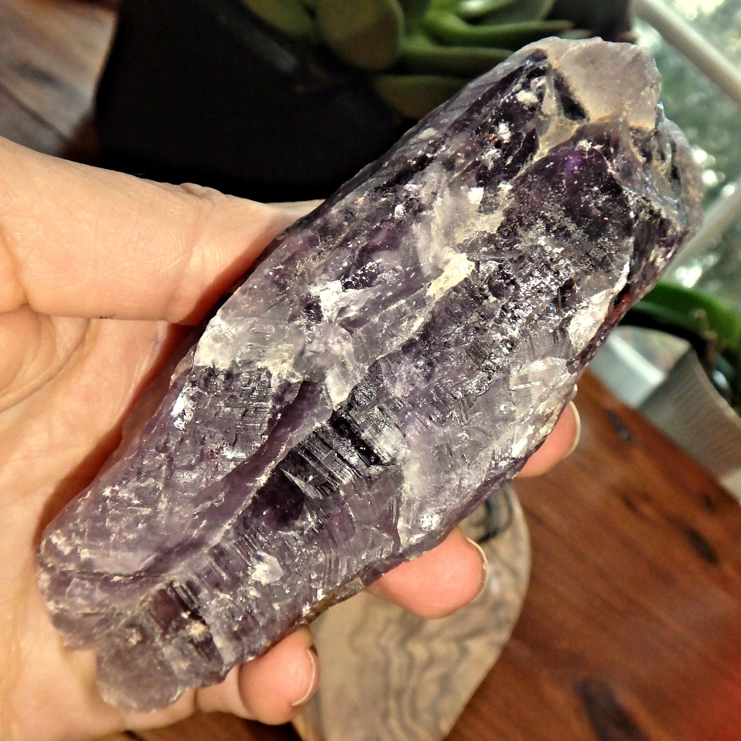 Chunky Deep Purple Healing Auralite-23 Natural Point From Canada 1 - Earth Family Crystals