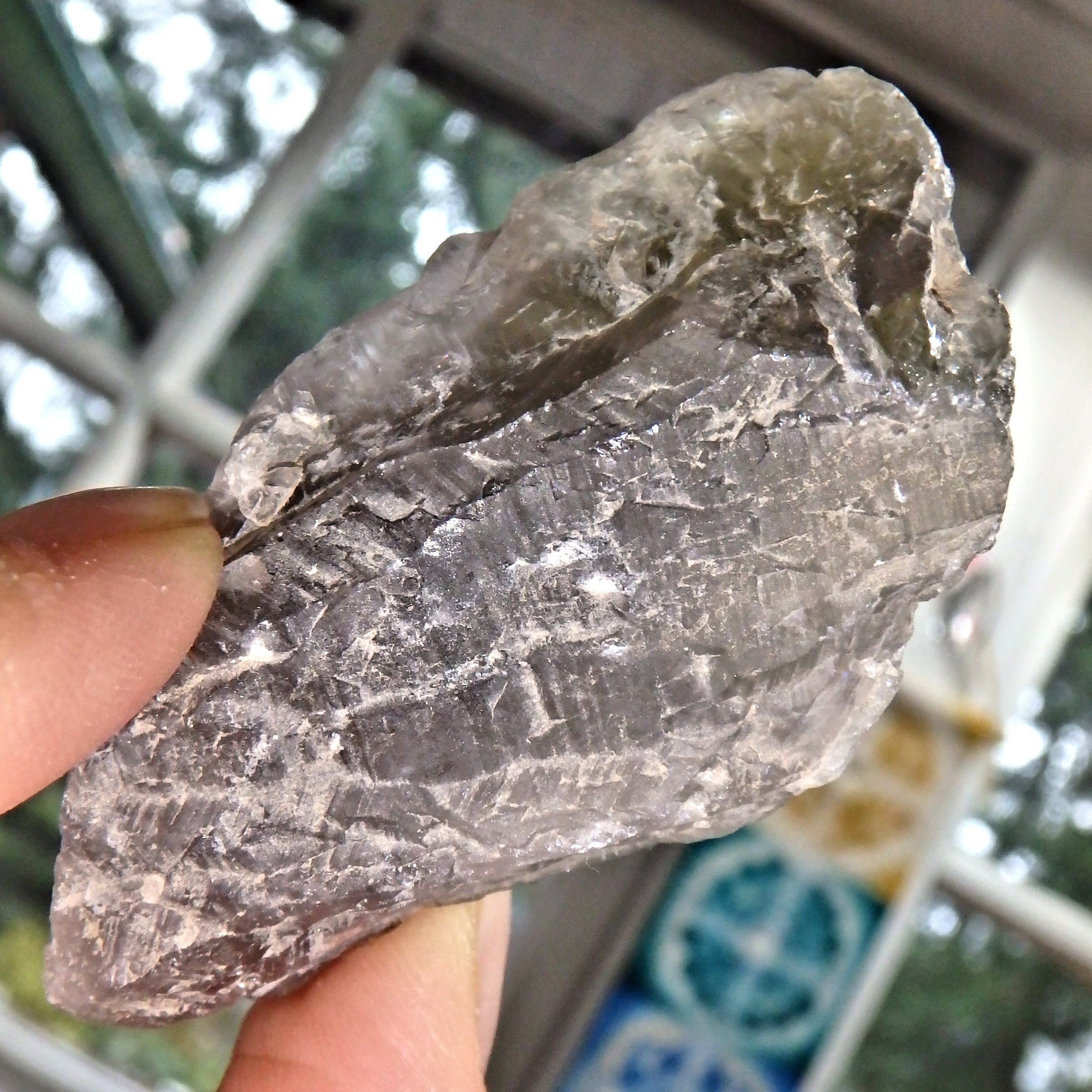 Chunk of Rare Emerald Green Auralite -23 From Canada - Earth Family Crystals