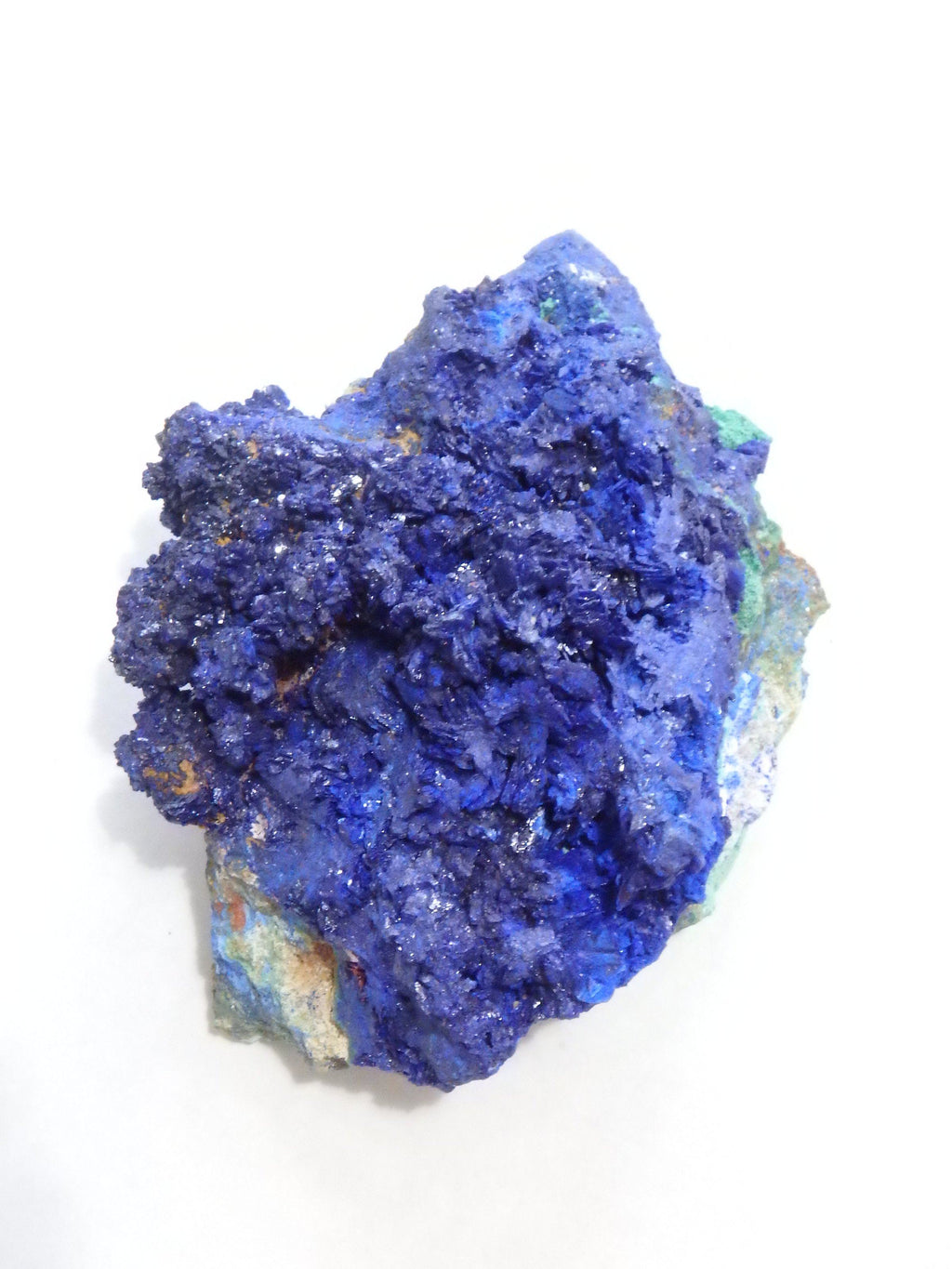 Azure Blue Sparkle Azurite With Malachite Inclusions From Morocco - Earth Family Crystals