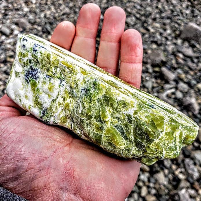 Chunky & Raw Smooth Green Serpentine Specimen From Washington, USA - Earth Family Crystals