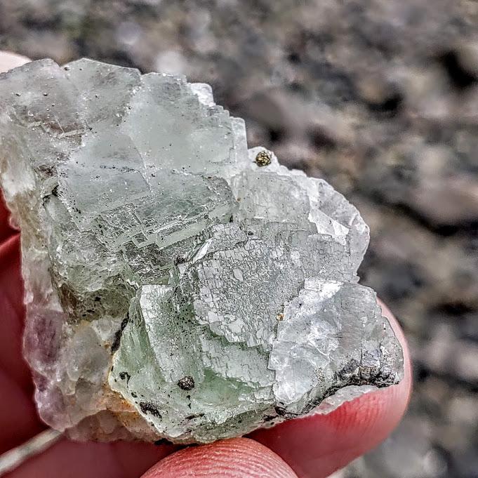 Small Hand Held Raw Green Fluorite Specimen - Earth Family Crystals