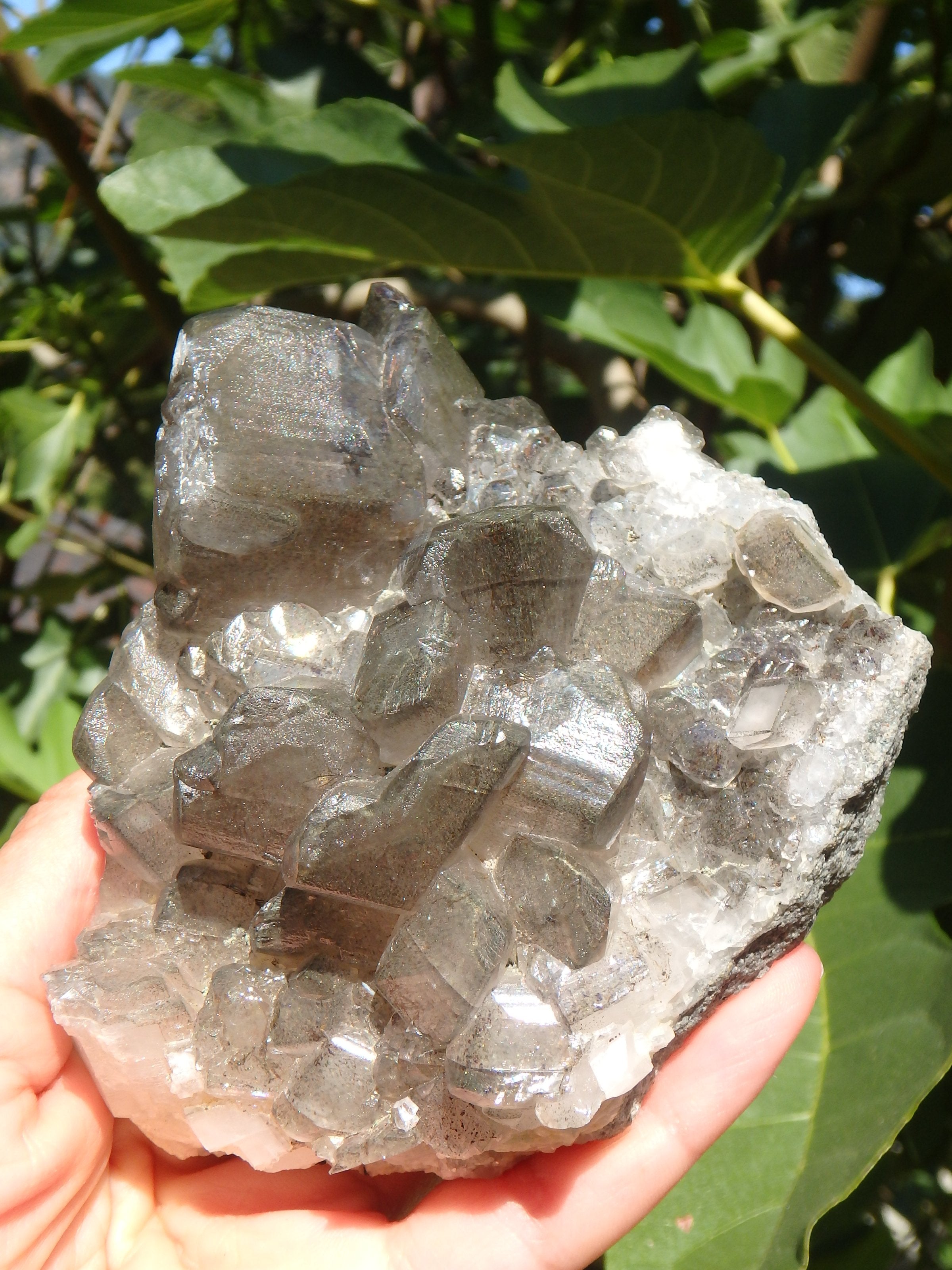 Large Barite Loaded With Rainbows Cluster Specimen