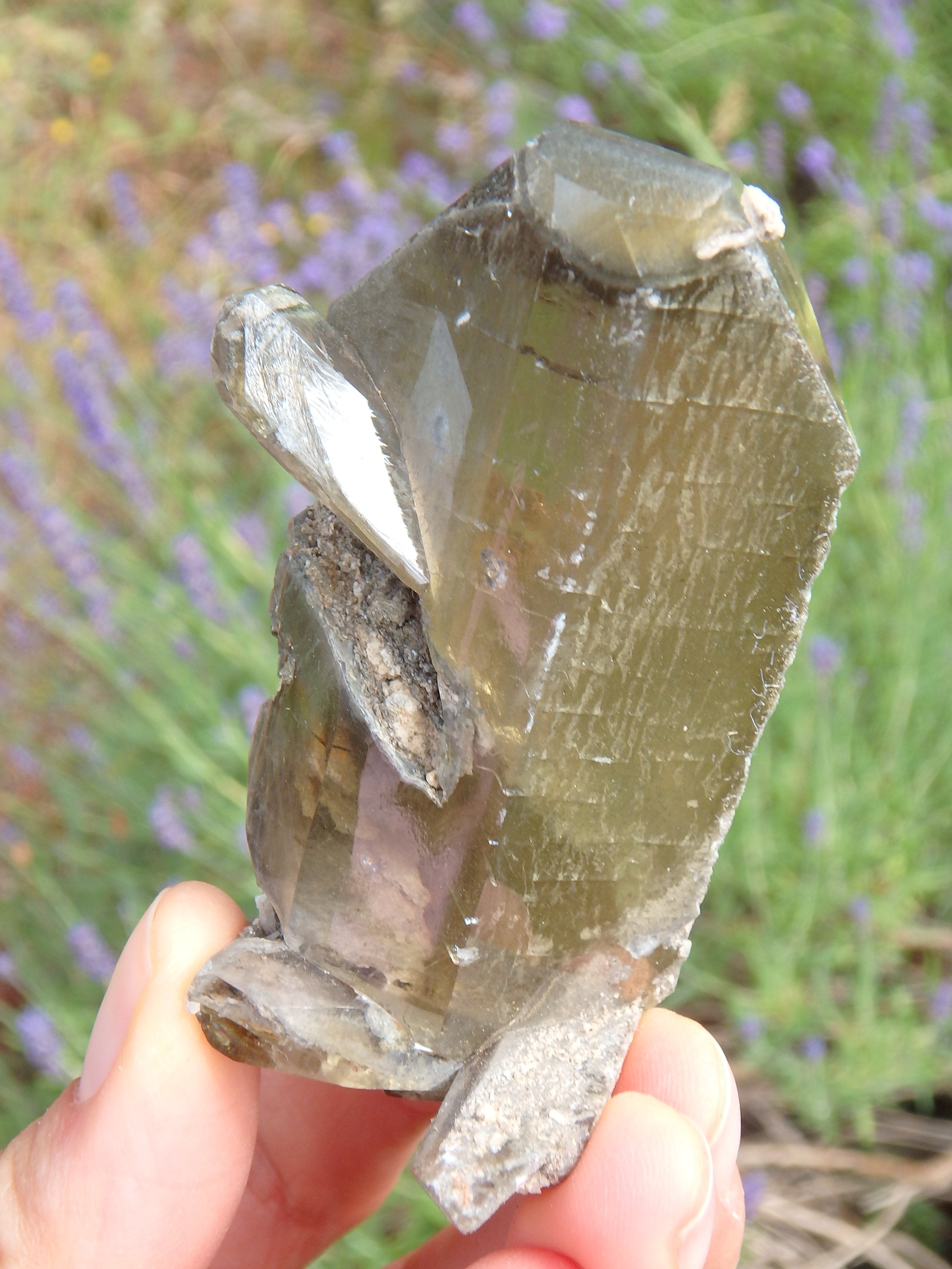Golden & Grey Natural Barite From Linwood Mine, Iowa - Earth Family Crystals