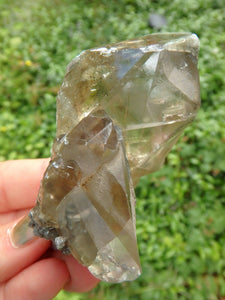 Brilliant Golden Barite Cluster With Hidden Rainbow Specimen 1 - Earth Family Crystals