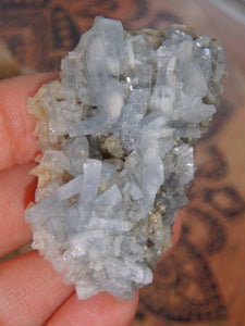 Pretty Sky Blue Natural Barite Cluster Specimen 2 - Earth Family Crystals