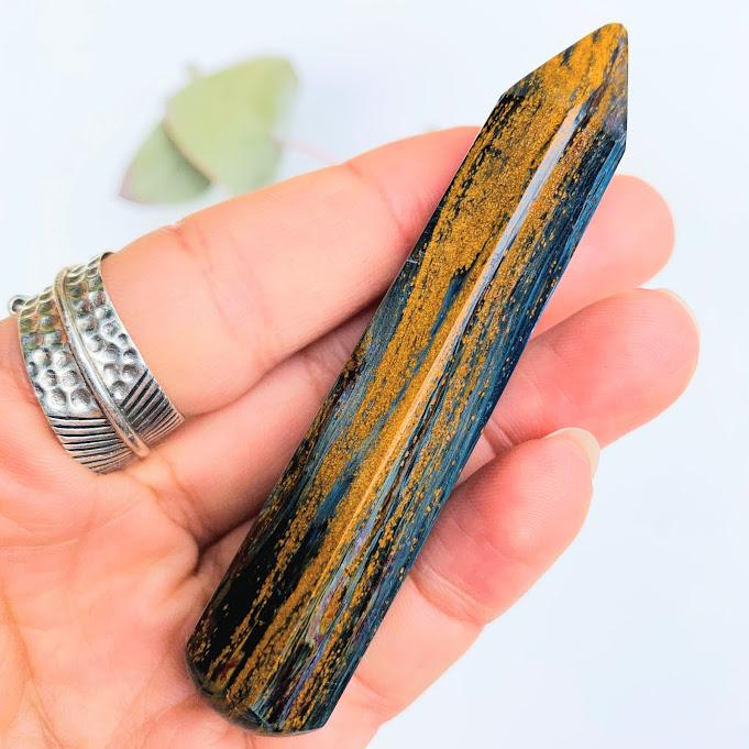 Unique & Stunning Healing Pietersite Wand Carving #1 - Earth Family Crystals