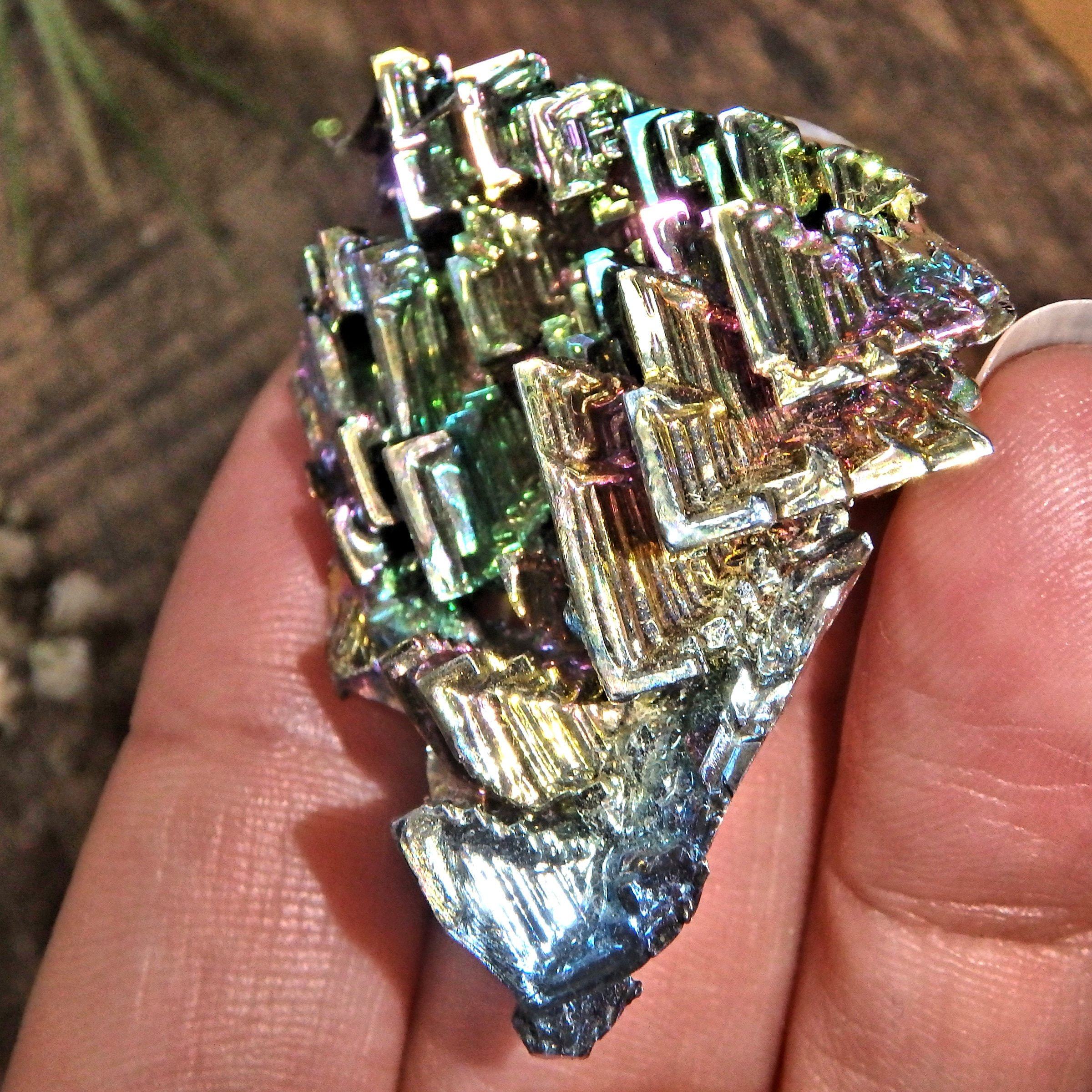 Colorful Rainbow Galaxy Bismuth Specimen From Germany - Earth Family Crystals