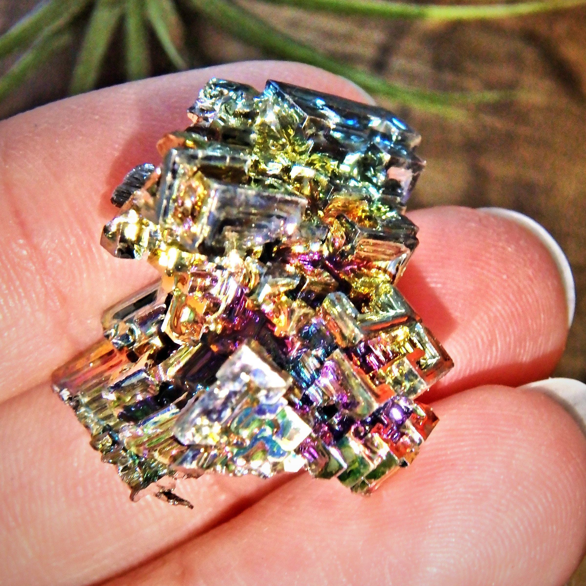 Cute Rainbow Bismuth Free Form Specimen From Germany - Earth Family Crystals