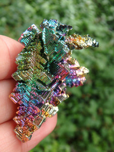 3D Structure Rainbow Bismuth Specimen From Germany - Earth Family Crystals