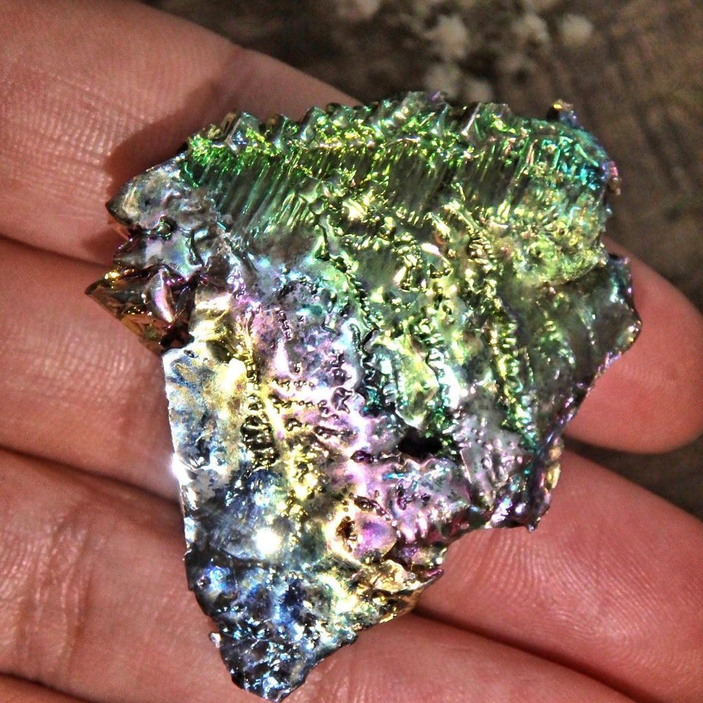 Colorful Rainbow Galaxy Bismuth Specimen From Germany - Earth Family Crystals