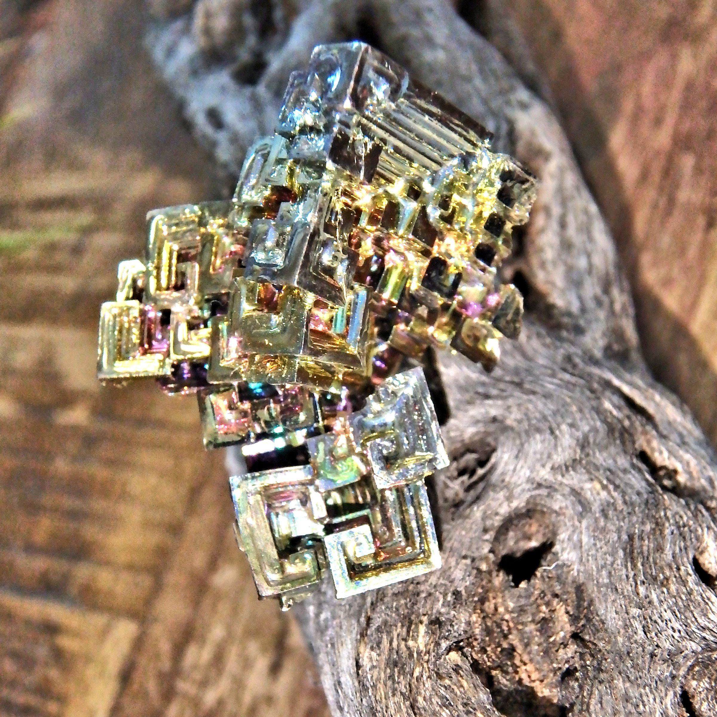 Cute Rainbow Bismuth Free Form Specimen From Germany - Earth Family Crystals