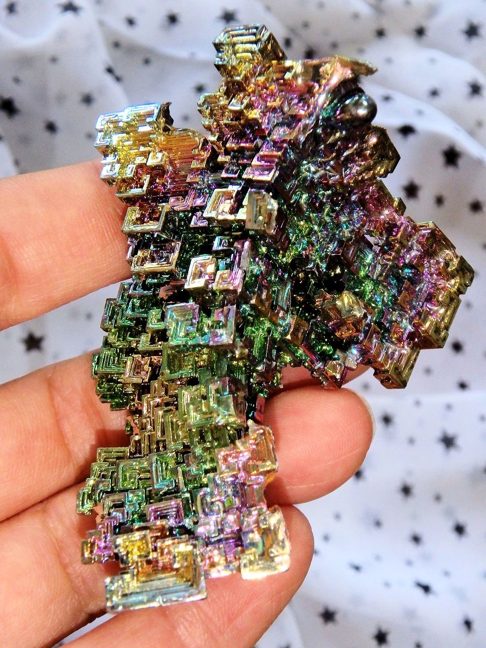 Large Galactic Rainbow 3D Depth Bismuth Specimen - Earth Family Crystals
