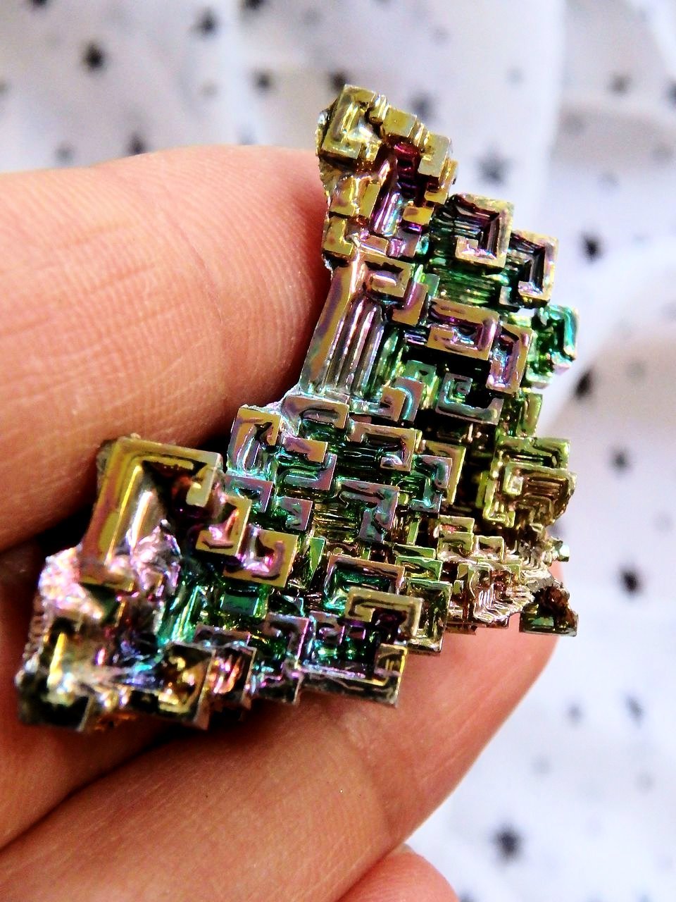 Vibrant Rainbow Bismuth Galactic Specimen 2 - Earth Family Crystals