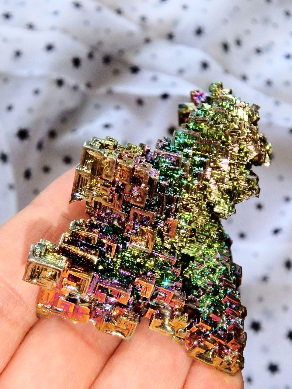 Large Galactic Rainbow 3D Depth Bismuth Specimen - Earth Family Crystals