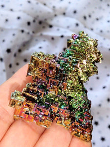 Large Galactic Rainbow 3D Depth Bismuth Specimen - Earth Family Crystals
