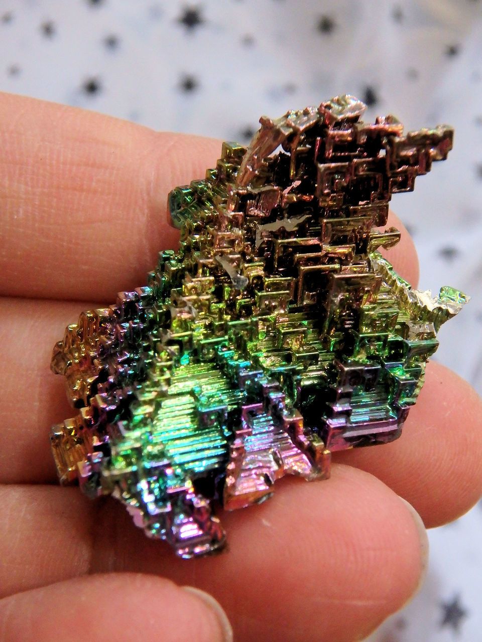 Vibrant Rainbow Bismuth Galactic Specimen 1 - Earth Family Crystals