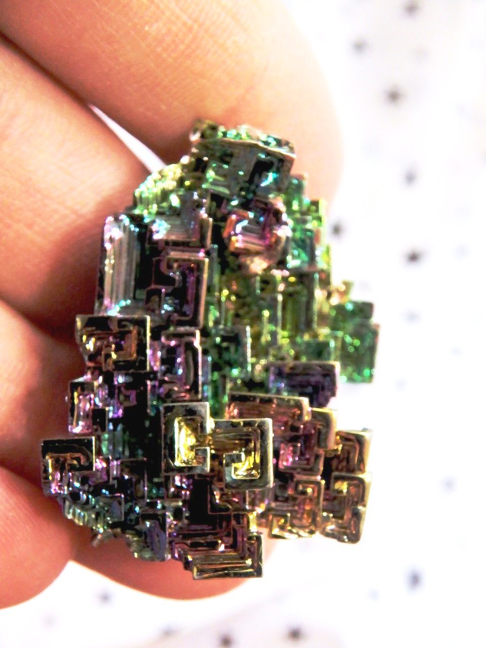 Vibrant Rainbow Bismuth Galactic Specimen 1 - Earth Family Crystals