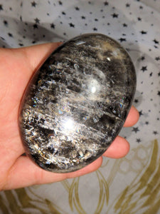Incredible Internal Rainbow Shimmer Mysterious Black Moonstone Specimen - Earth Family Crystals