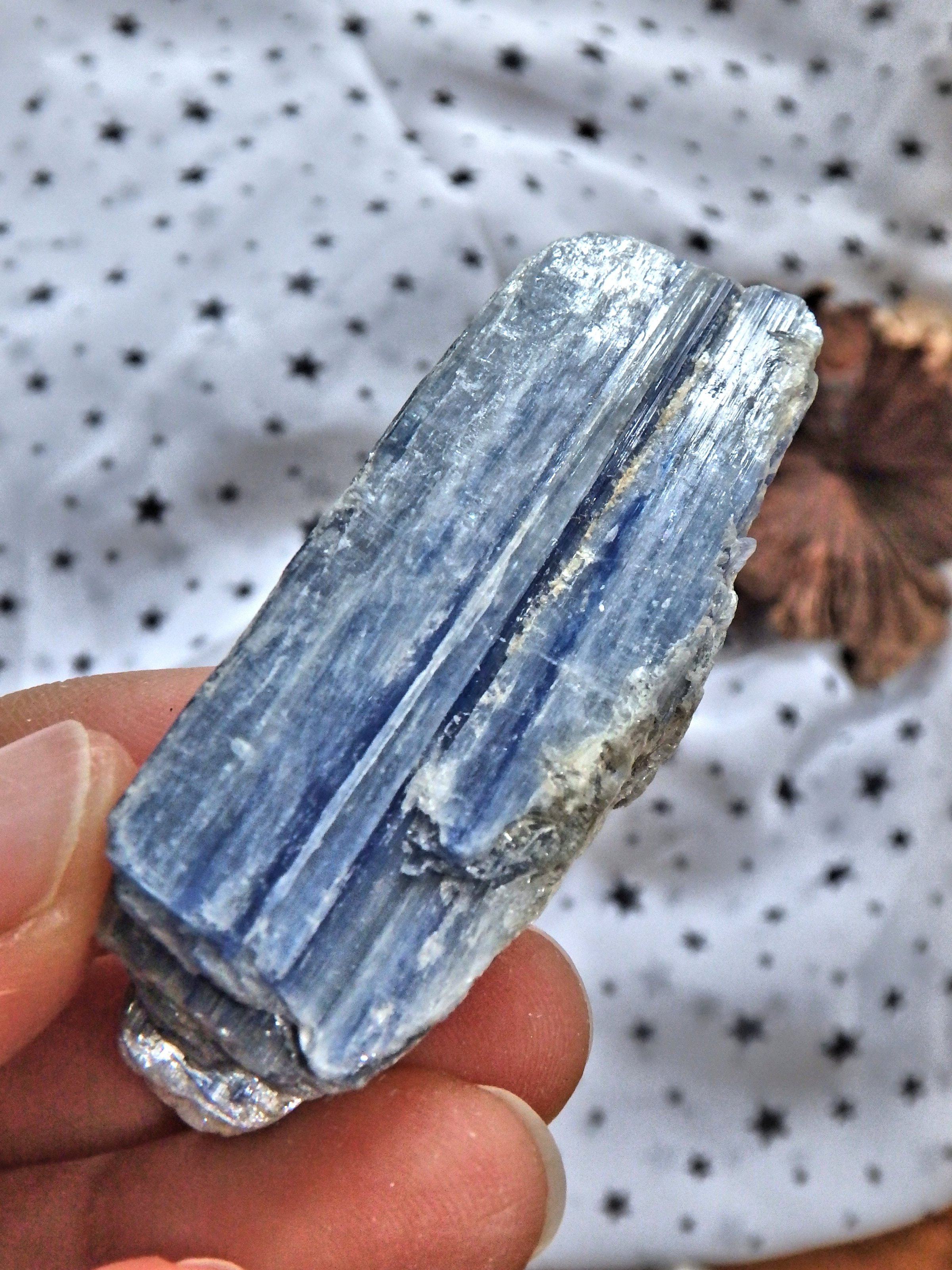 Cluster of Gemmy Blue Kyanite From Brazil - Earth Family Crystals