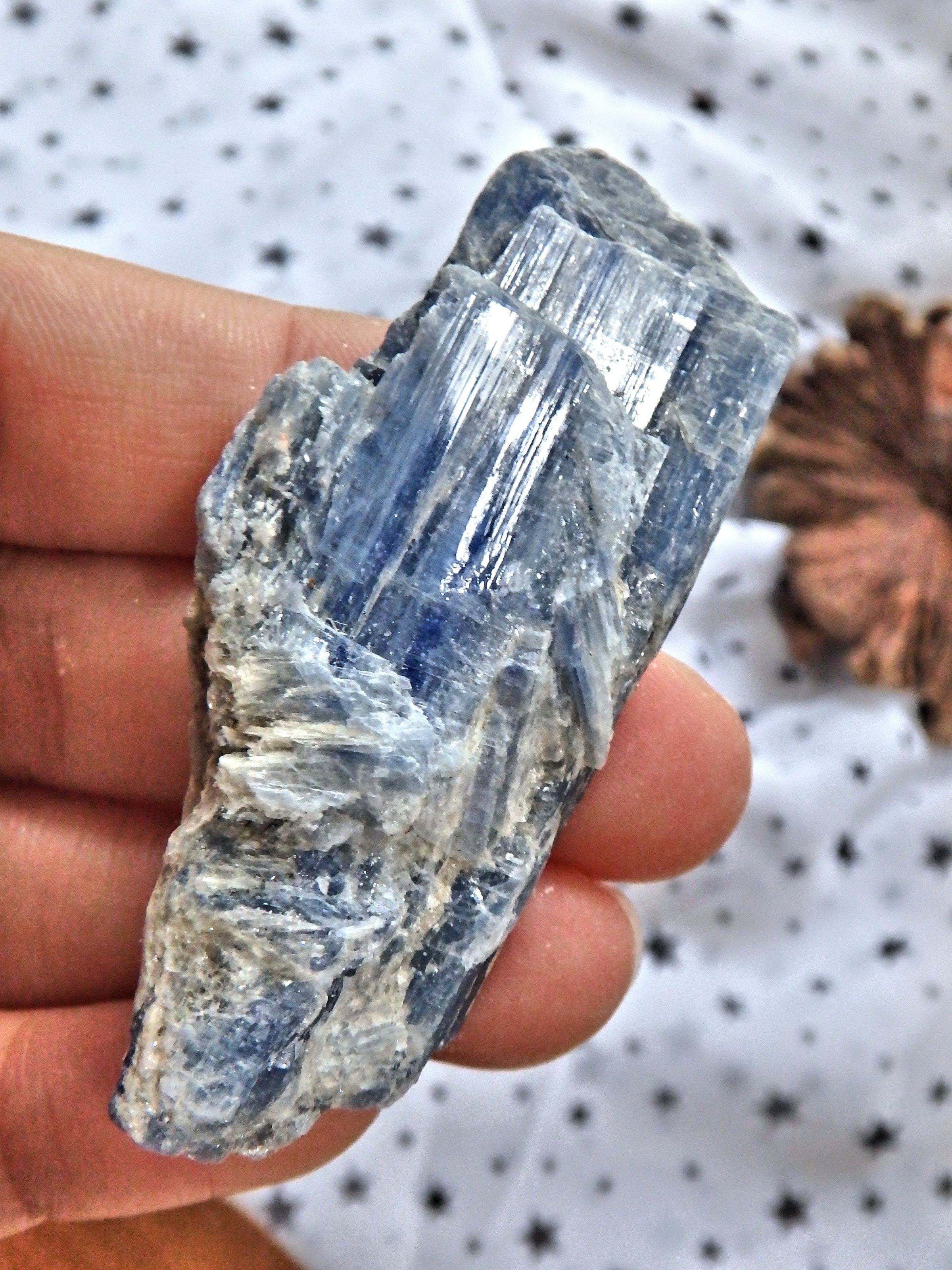 Cluster of Gemmy Blue Kyanite From Brazil - Earth Family Crystals