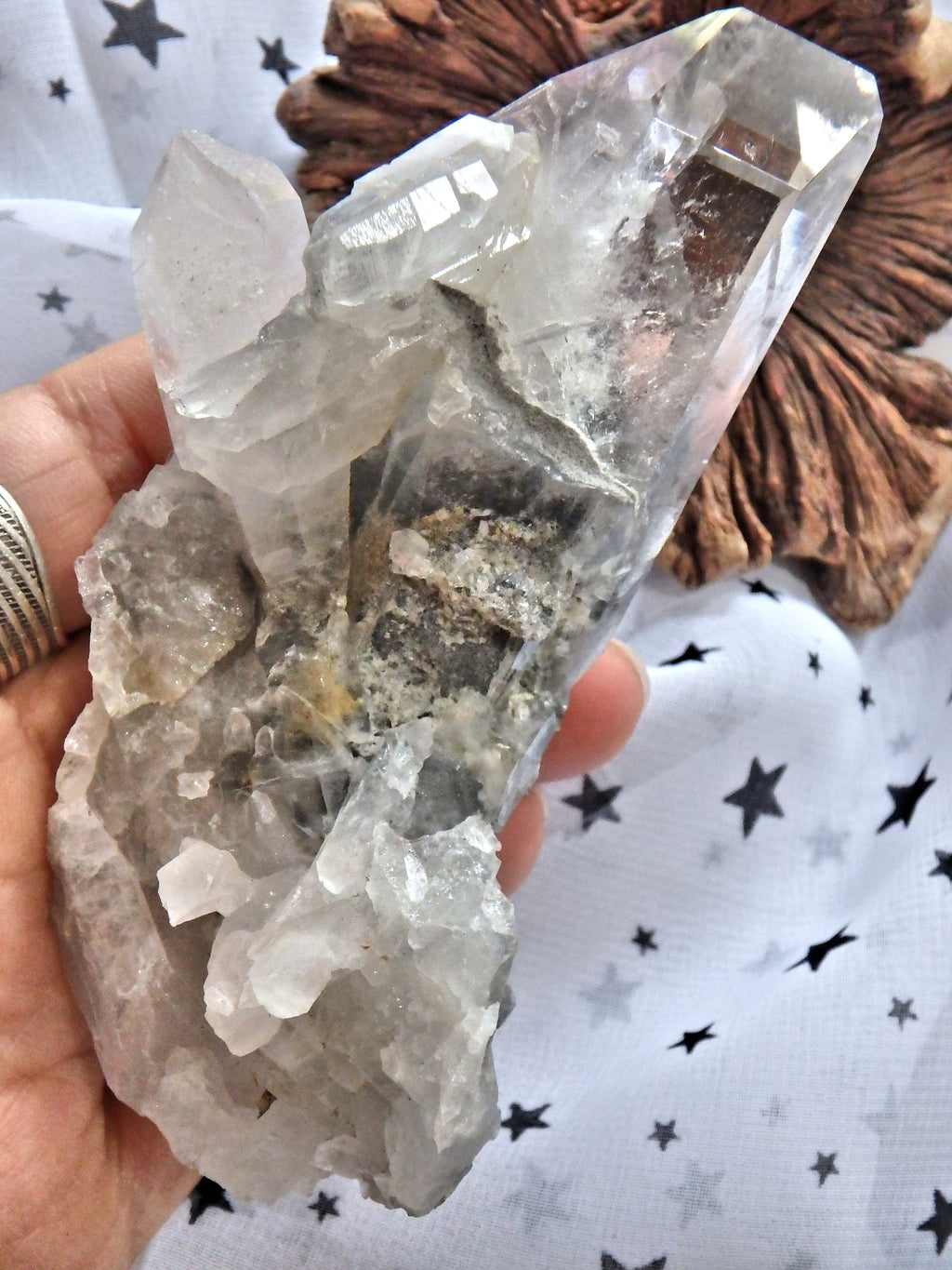 Gorgeous Blue Phantom Quartz Large Cluster From Arkansas - Earth Family Crystals