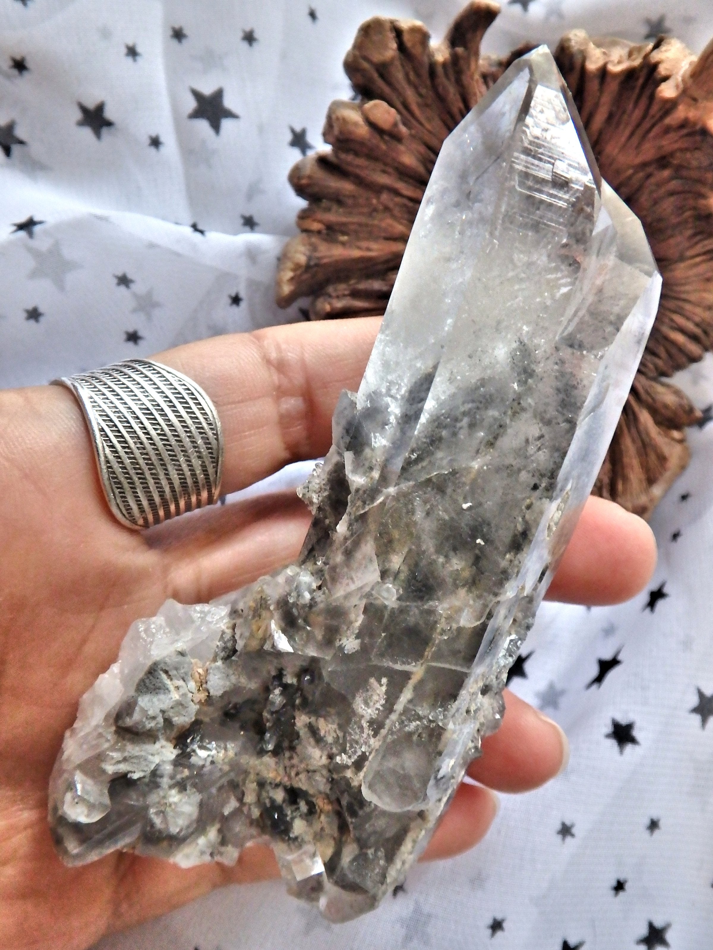 Gorgeous Blue Phantom Quartz Large Cluster From Arkansas - Earth Family Crystals